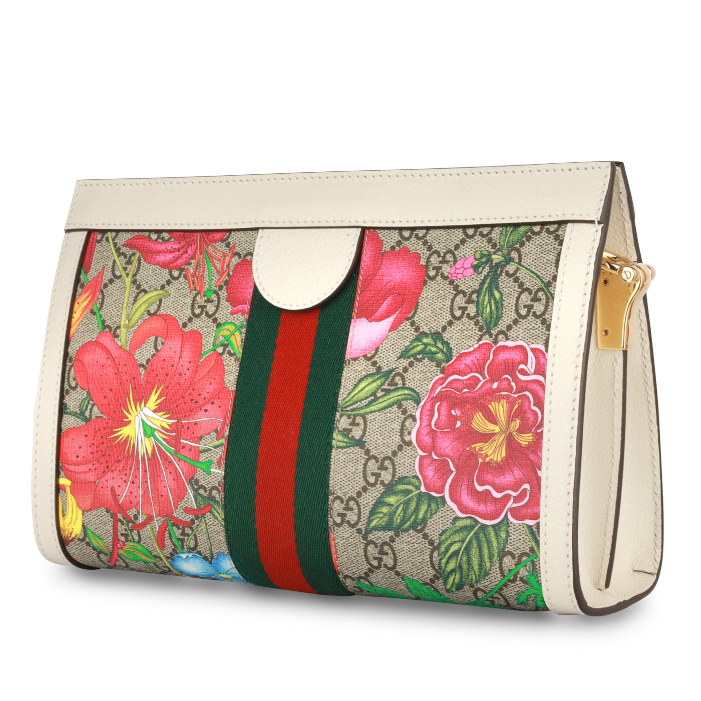 Floral OphiDiora Square Shoulder Bag