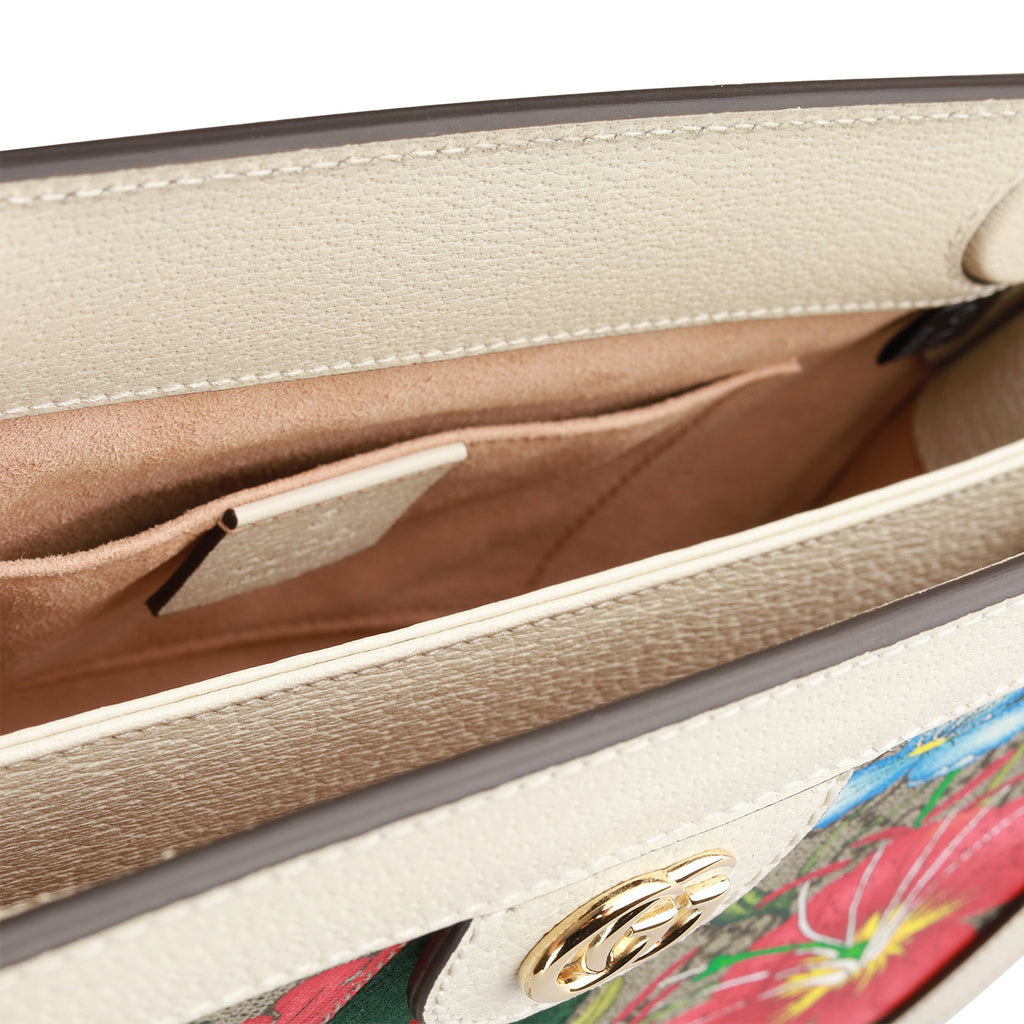 Floral OphiDiora Square Shoulder Bag