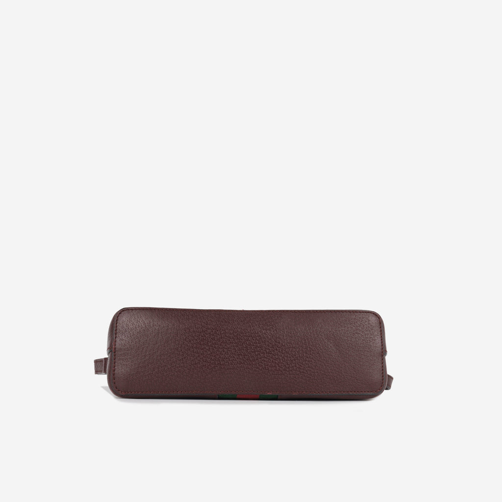 Ophidia - Burgundy Dome Shoulder Bag