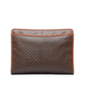 Celine Clutch Brown Macadam Canvas