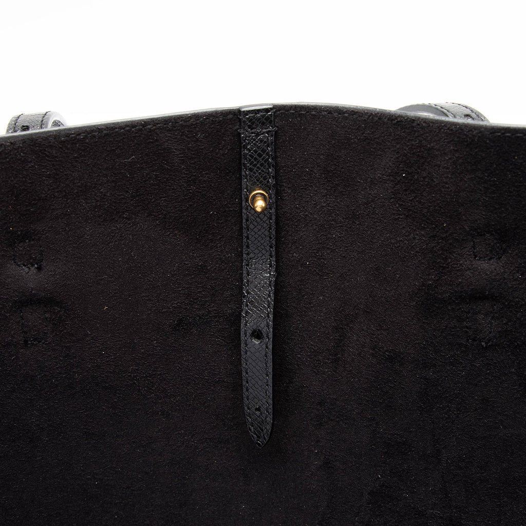 Saint Laurent Boucle Embossed Leather Shopping Tote (SHF-vDDdVh)
