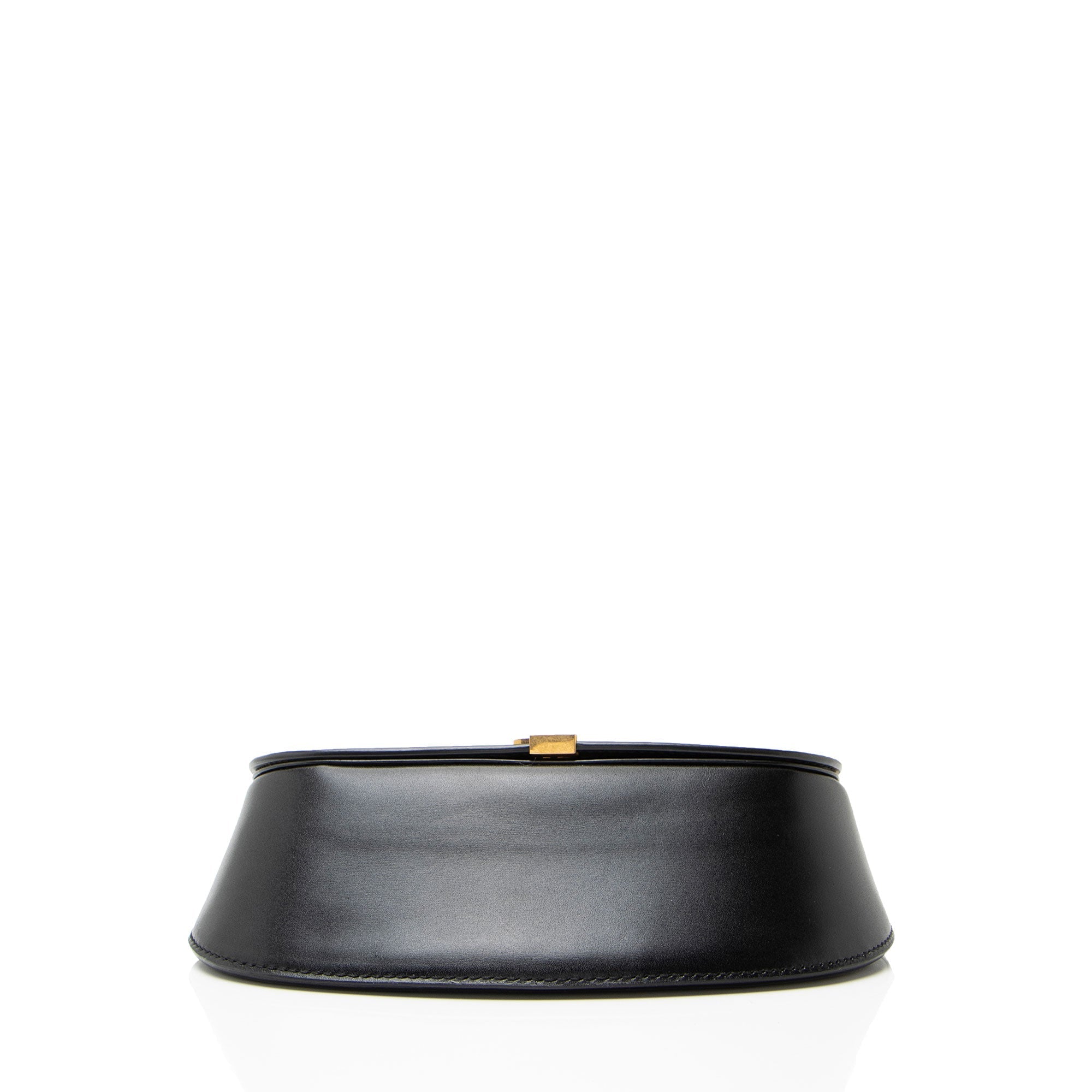 Saint Laurent Box Leather Monogram Voltaire Mini Top Handle