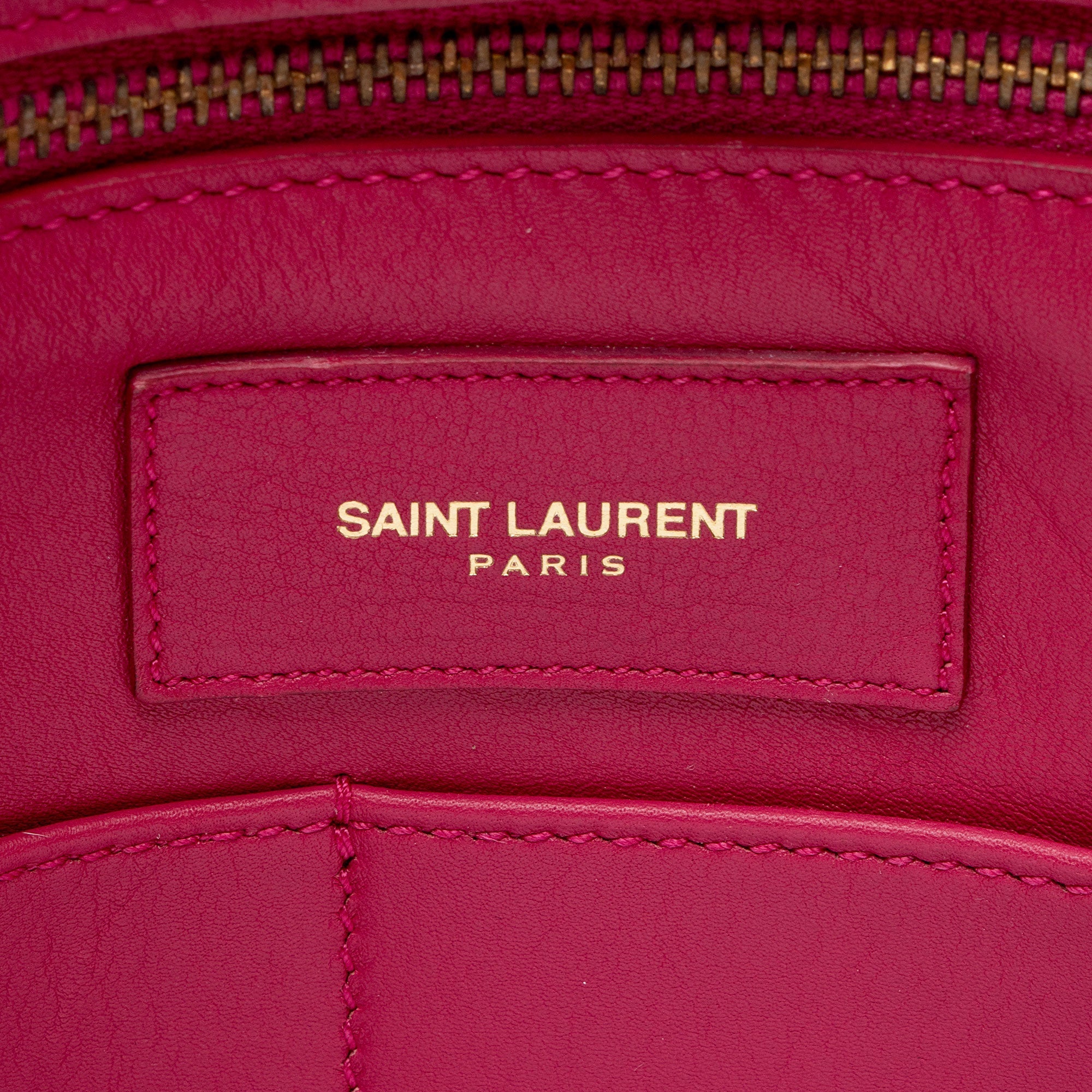 Saint Laurent Calfskin Cabas Chyc Medium Tote