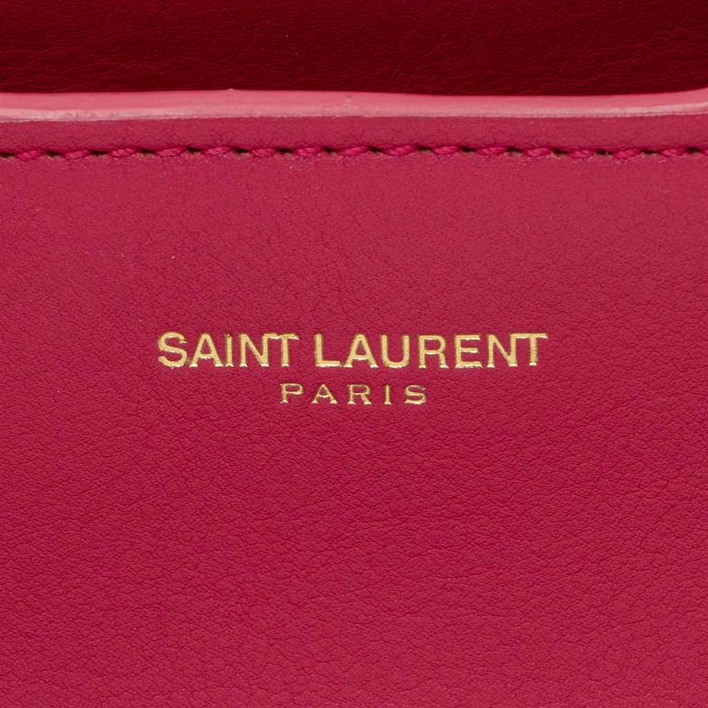 Saint Laurent Calfskin Cabas Chyc Medium Tote