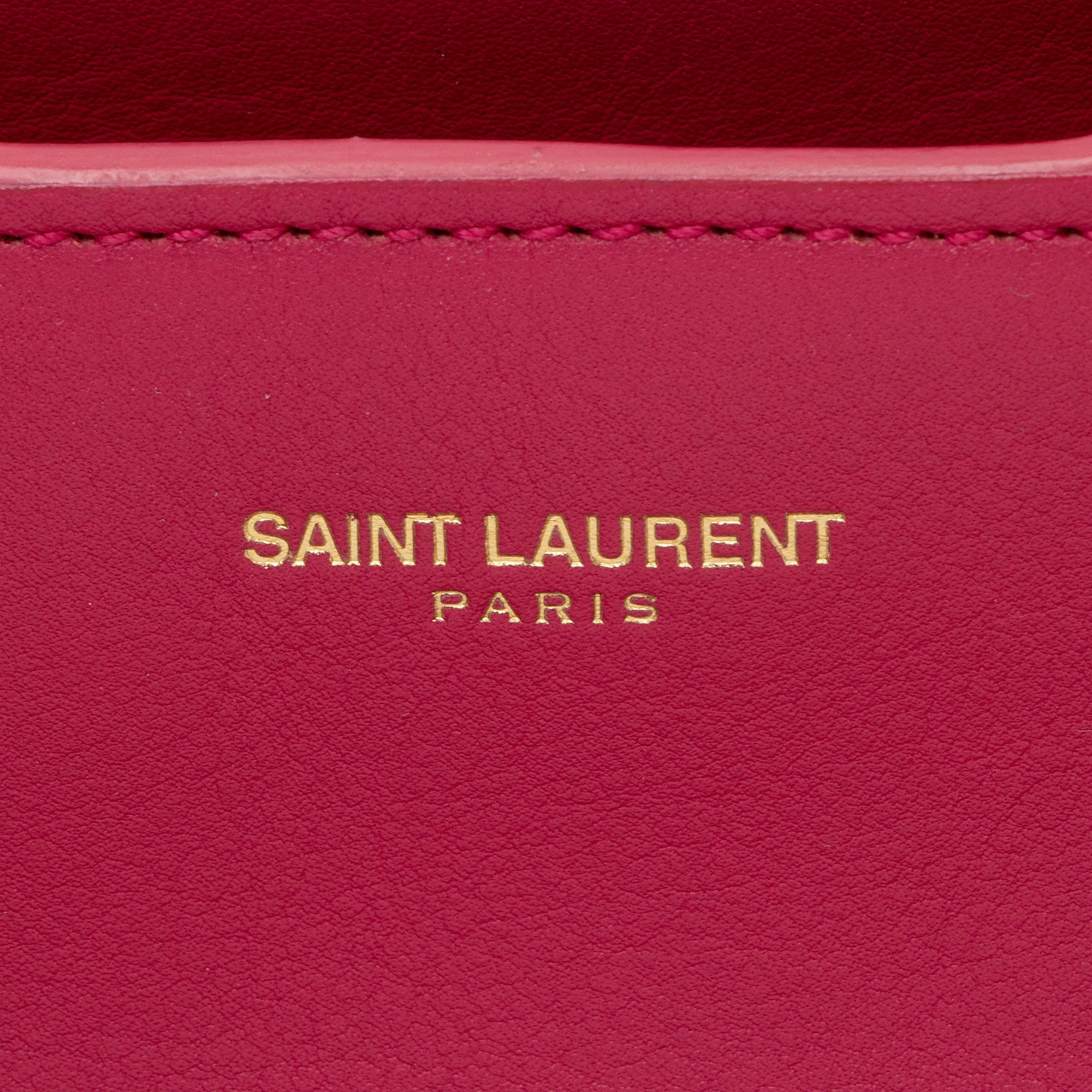 Saint Laurent Calfskin Cabas Chyc Medium Tote