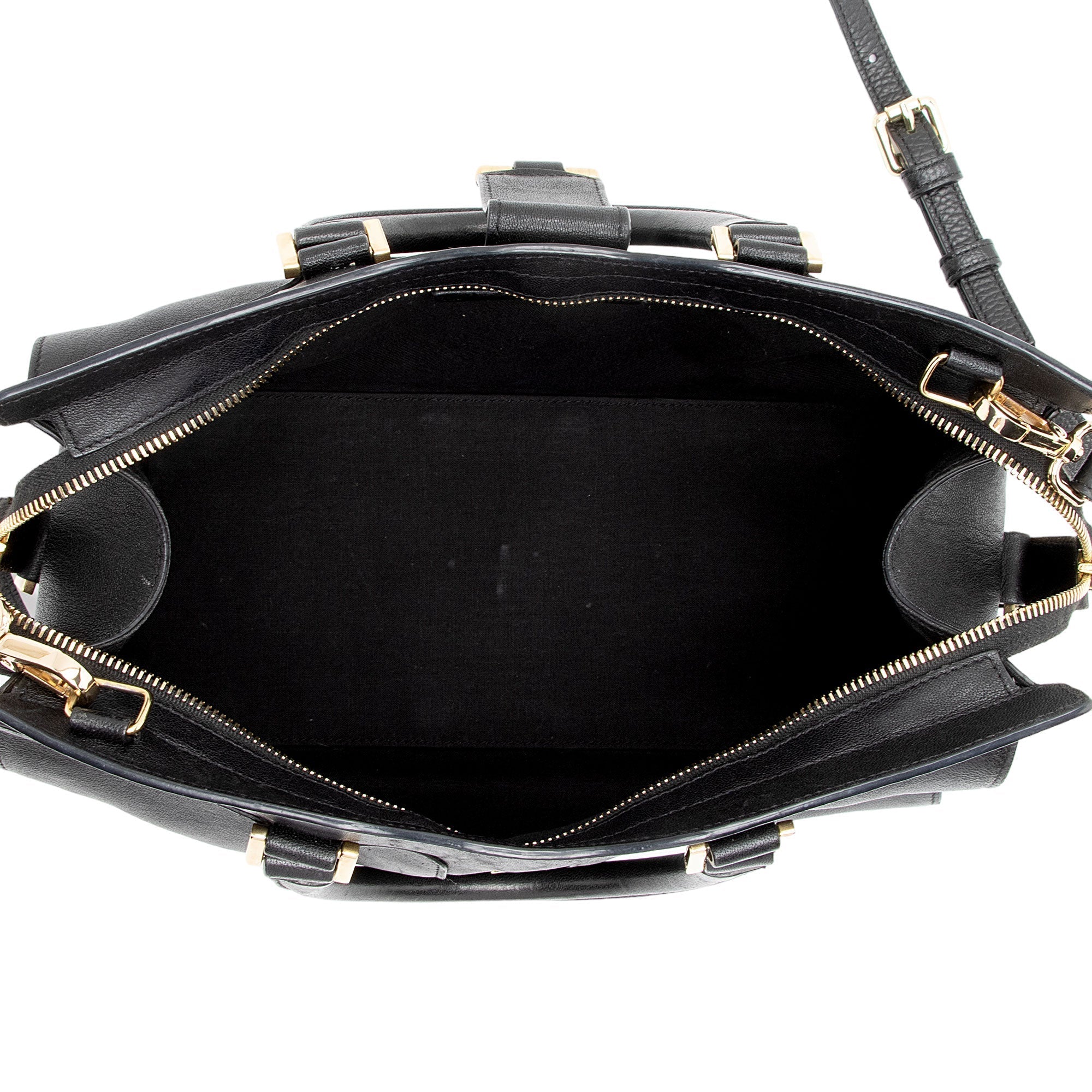Saint Laurent Calfskin Cabas Chyc Small Tote (SHF-ntqfXK)