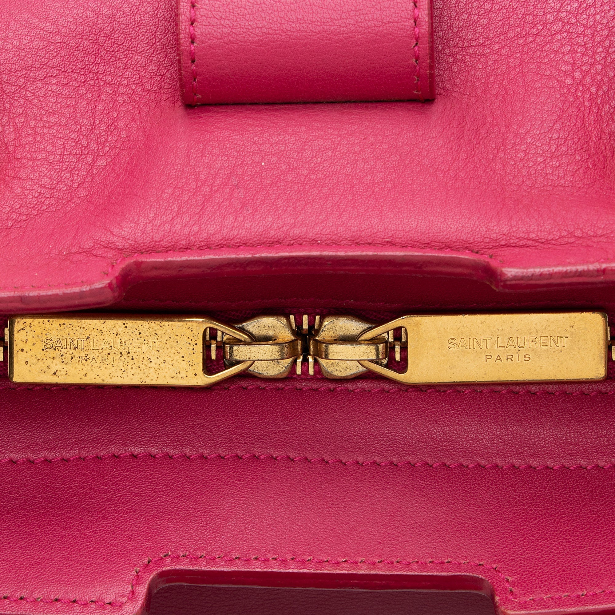 Saint Laurent Calfskin Classic Cabas Y Medium Tote