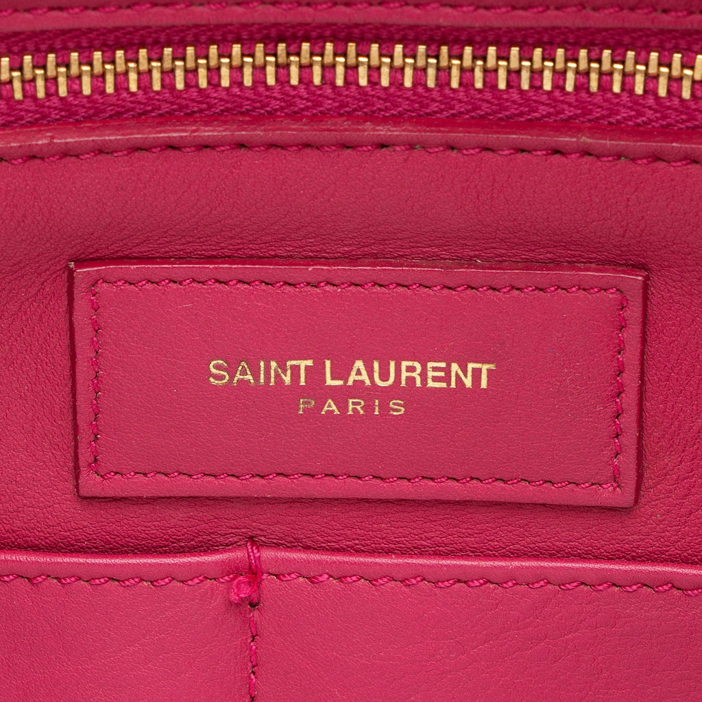 Saint Laurent Calfskin Classic Cabas Y Medium Tote