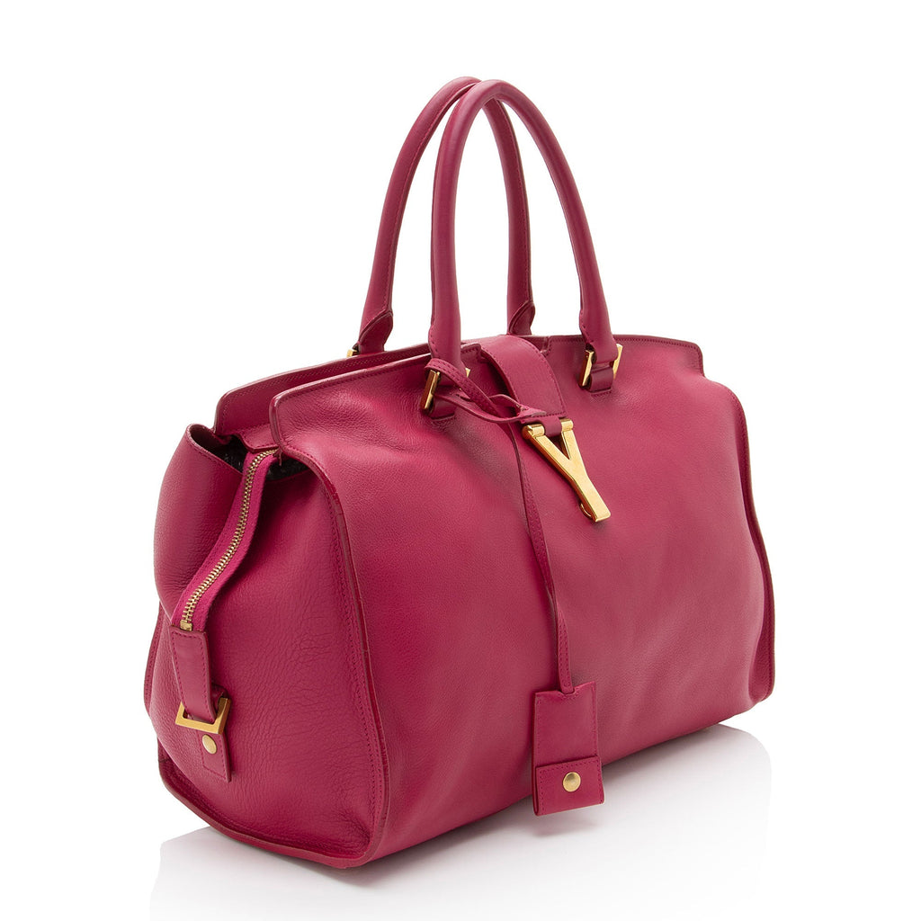 Saint Laurent Calfskin Classic Cabas Y Medium Tote