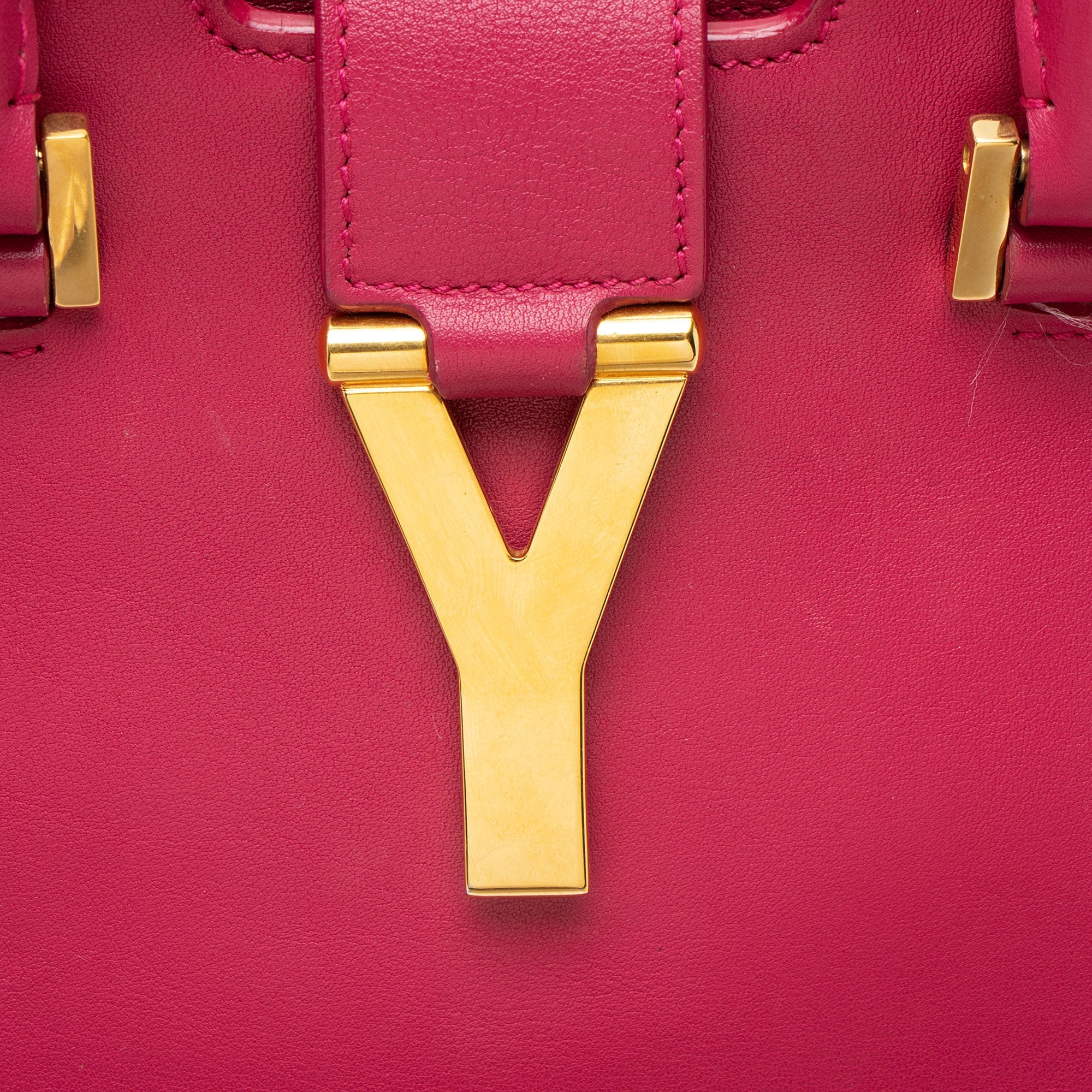 Saint Laurent Calfskin Classic Cabas Y Small Tote