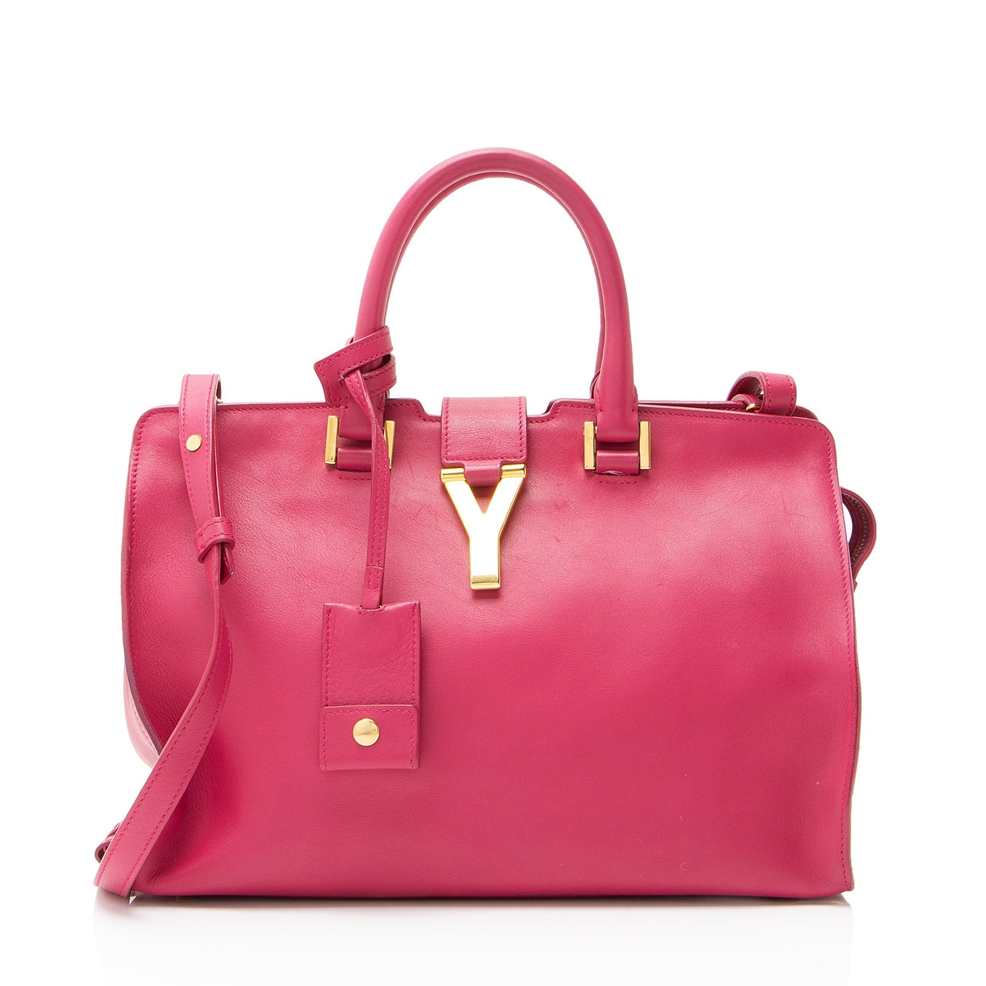 Saint Laurent Calfskin Classic Cabas Y Small Tote