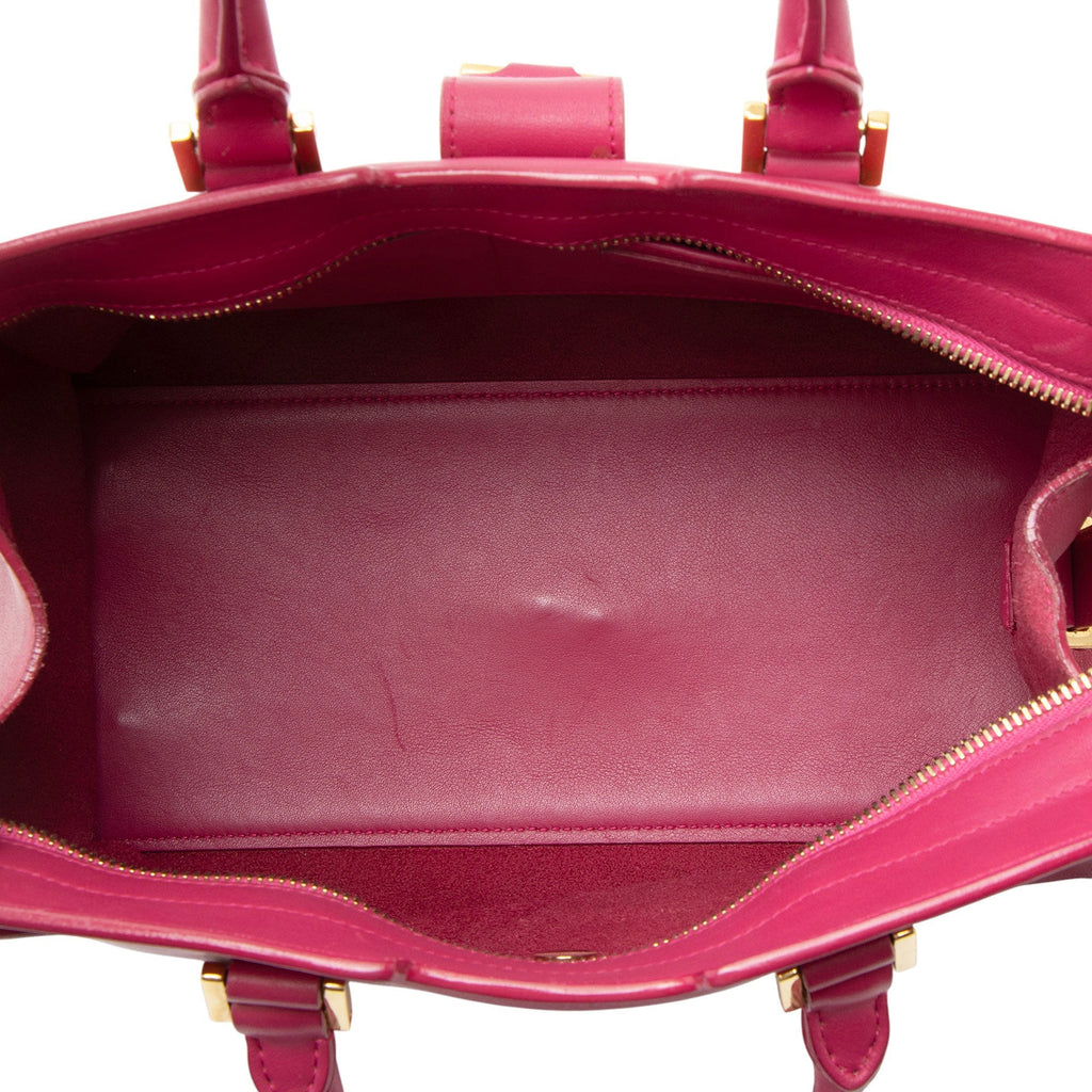 Saint Laurent Calfskin Classic Cabas Y Small Tote