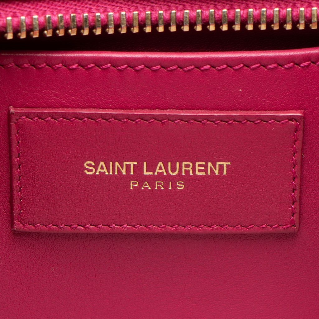 Saint Laurent Calfskin Classic Cabas Y Small Tote