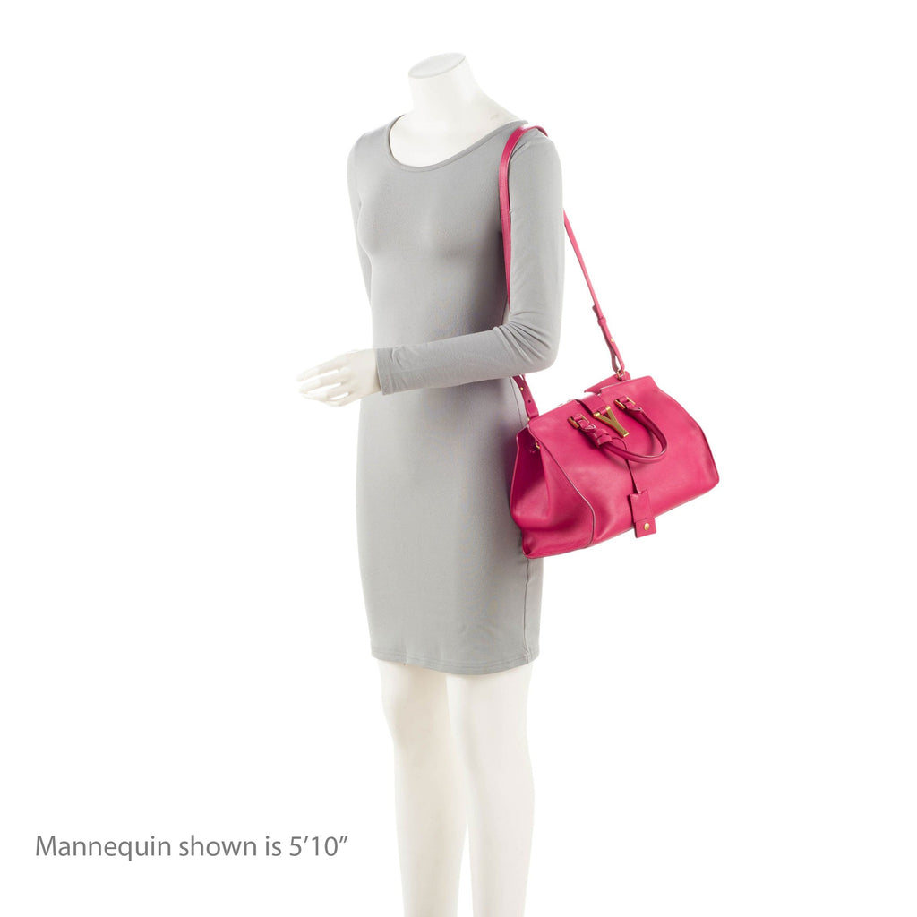 Saint Laurent Calfskin Classic Cabas Y Small Tote