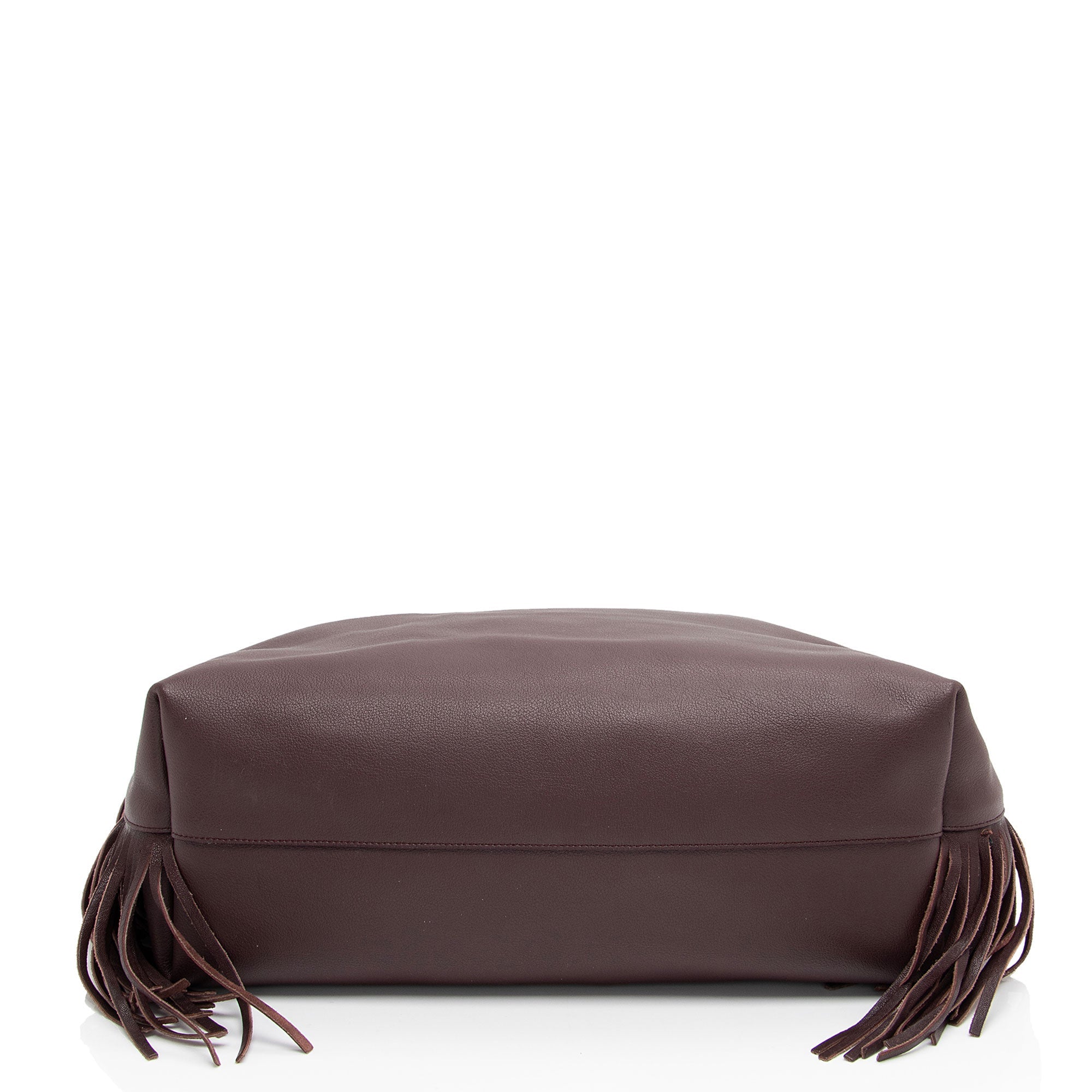 Saint Laurent Calfskin Fringe Large Shopping Tote (SHF-h6dSh9)