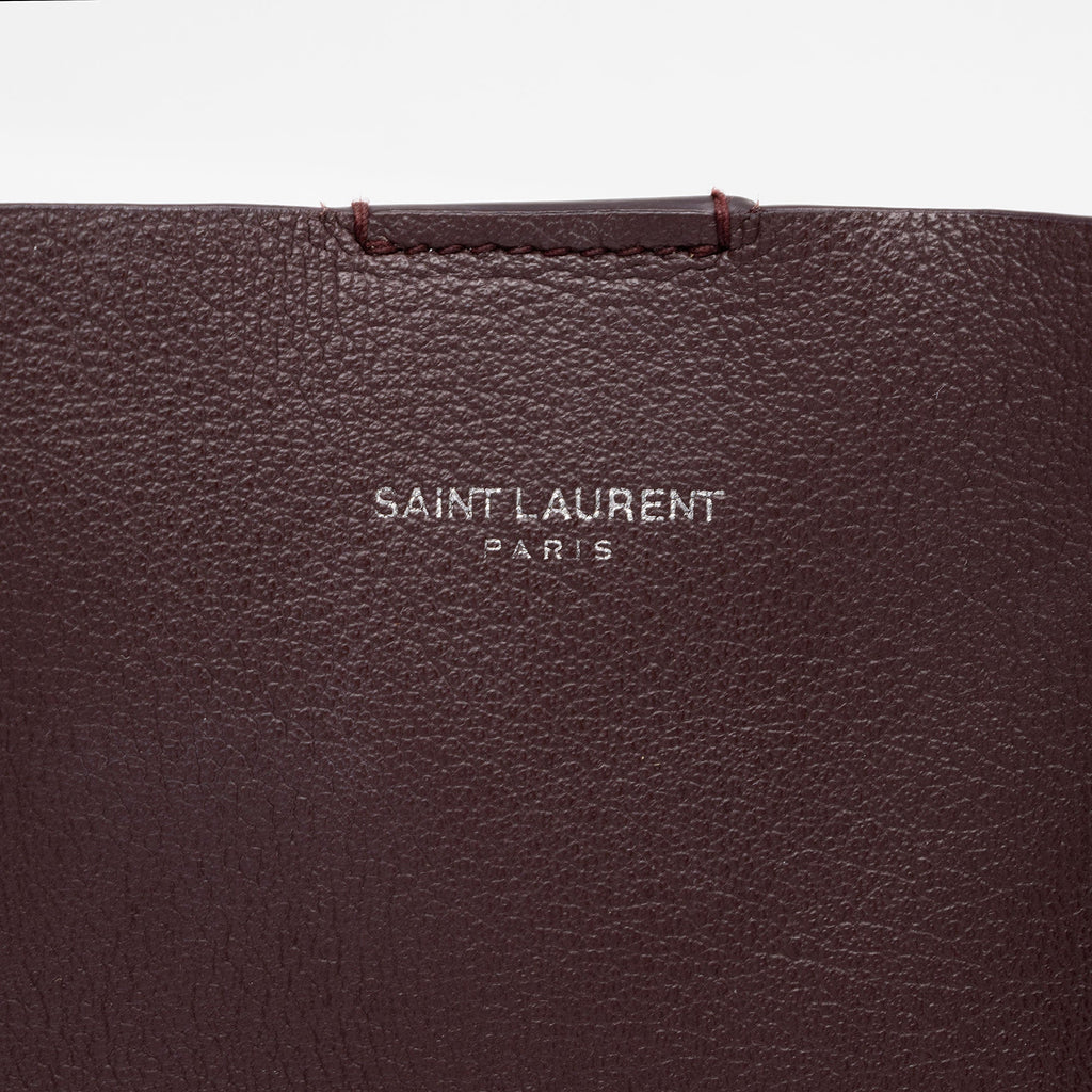 Saint Laurent Calfskin Fringe Large Shopping Tote (SHF-h6dSh9)
