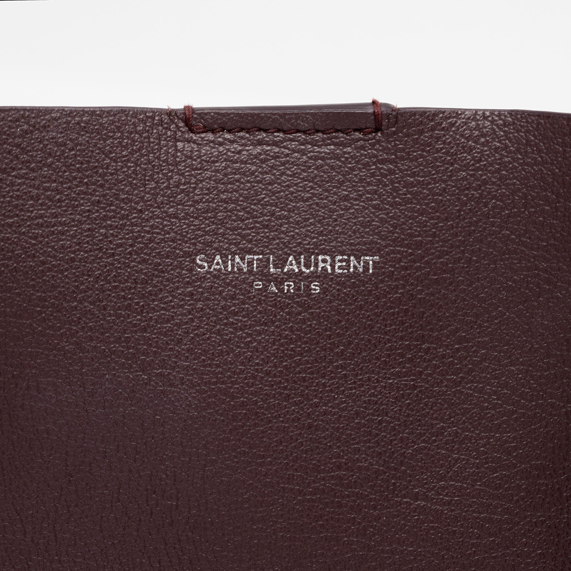Saint Laurent Calfskin Fringe Large Shopping Tote (SHF-h6dSh9)