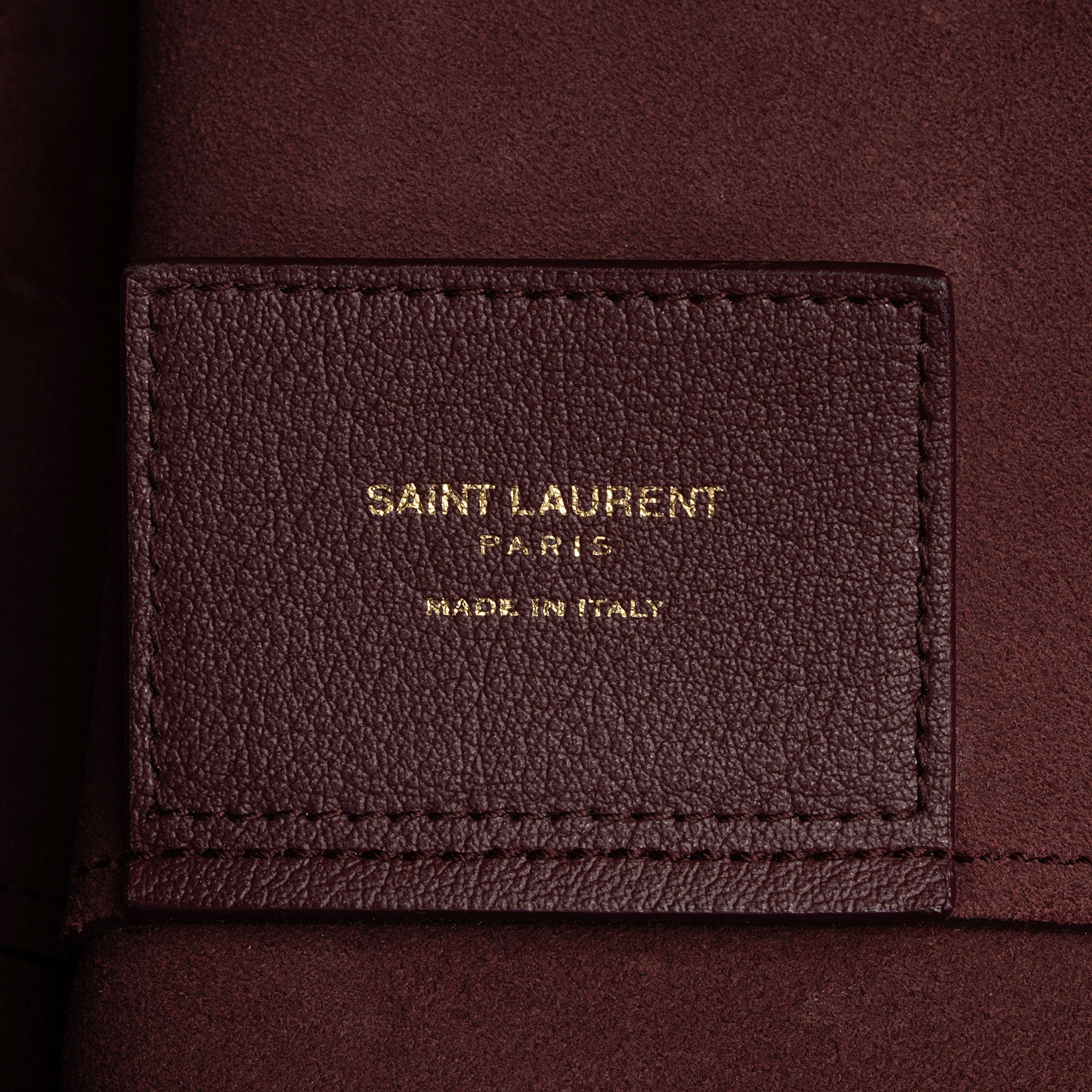 Saint Laurent Calfskin Large Shopping Tote