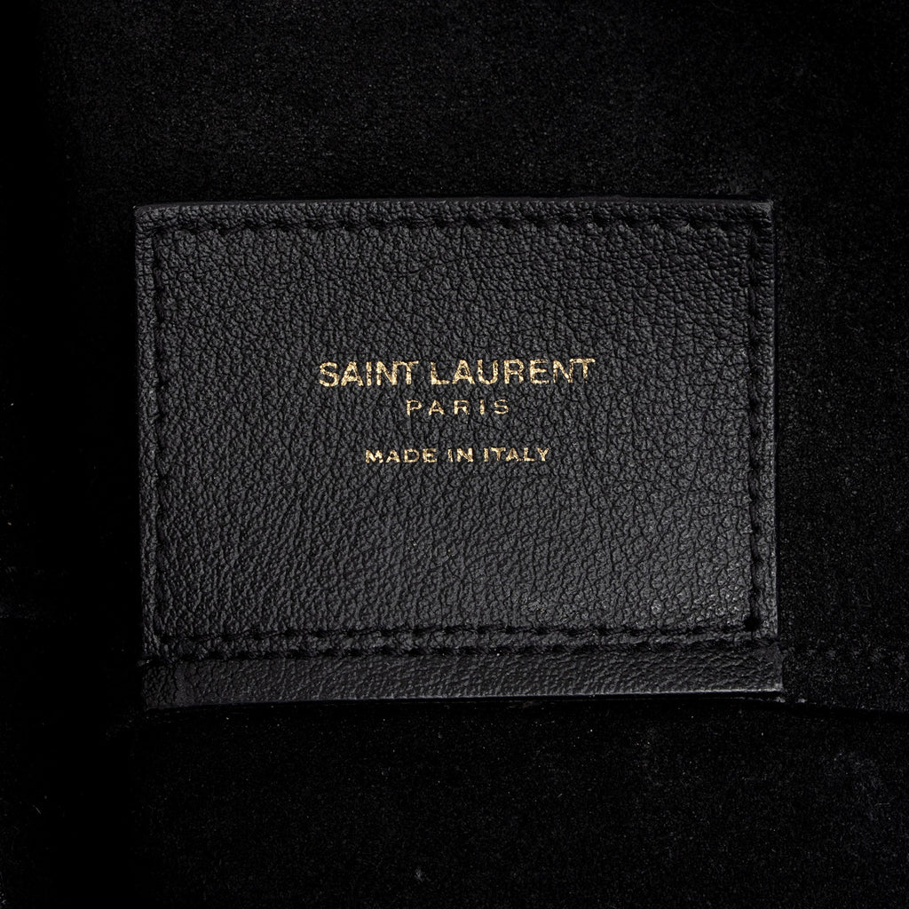 Saint Laurent Calfskin Large Shopping Tote (SHF-wdJx5S)