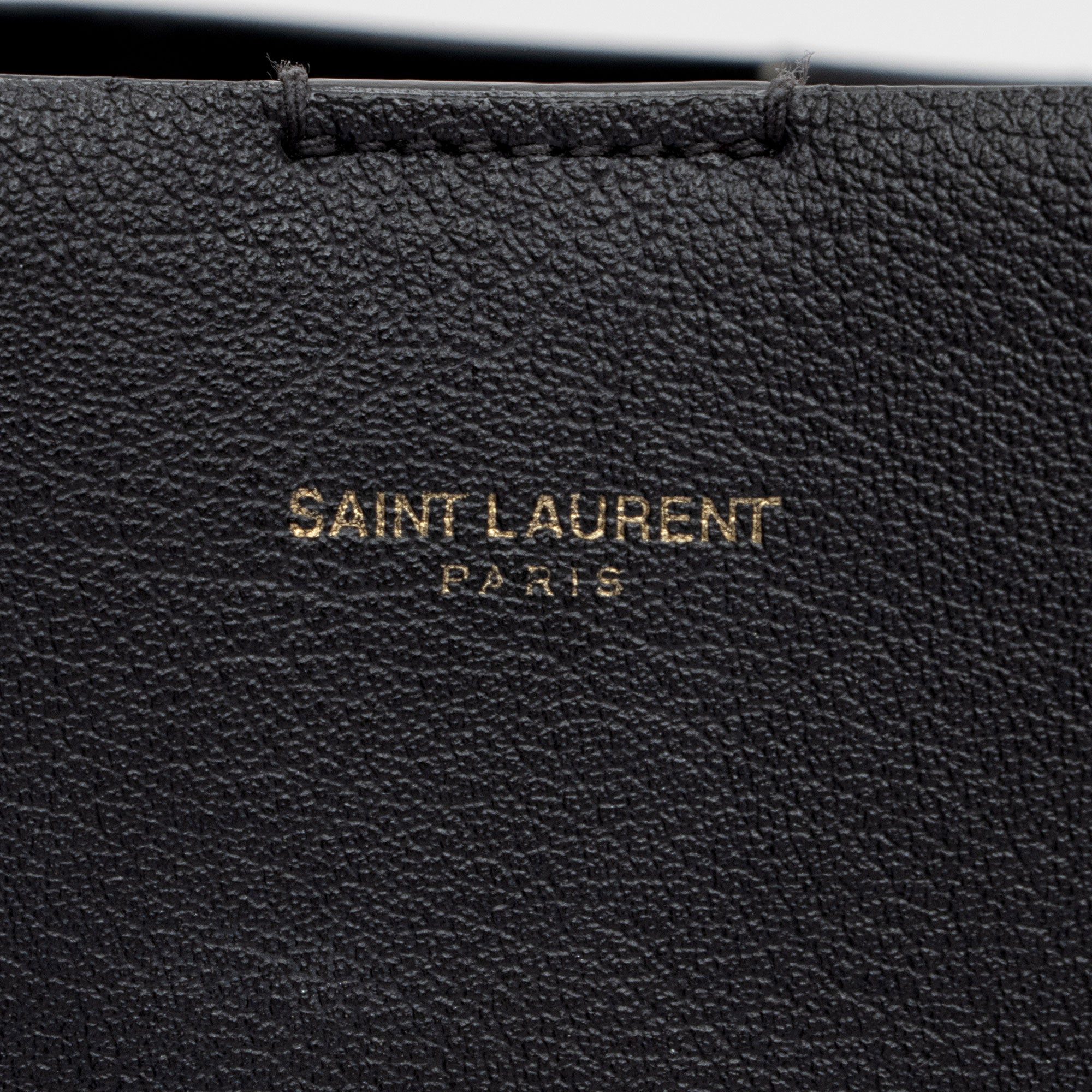 Saint Laurent Calfskin Large Shopping Tote (SHF-wdJx5S)