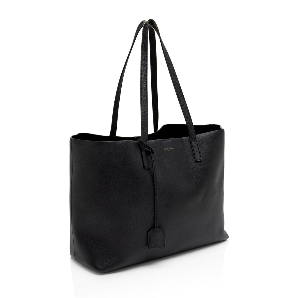 Saint Laurent Calfskin Large Shopping Tote (SHF-wdJx5S)