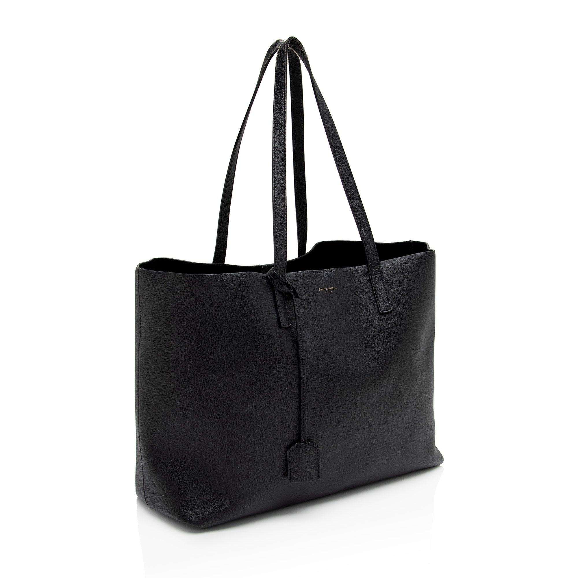 Saint Laurent Calfskin Large Shopping Tote (SHF-wdJx5S)