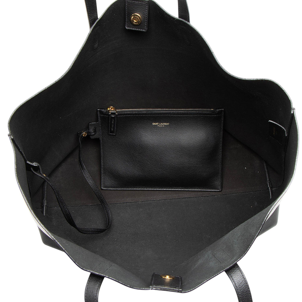Saint Laurent Calfskin Large Shopping Tote