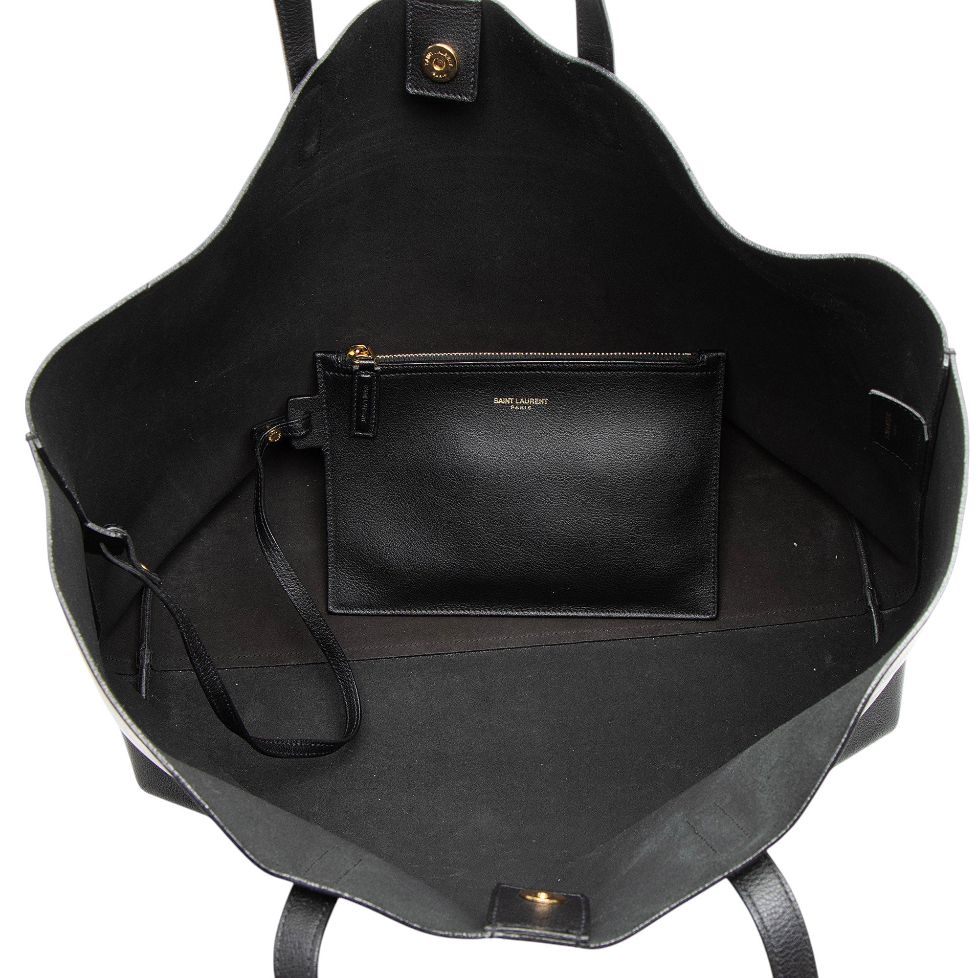 Saint Laurent Calfskin Large Shopping Tote