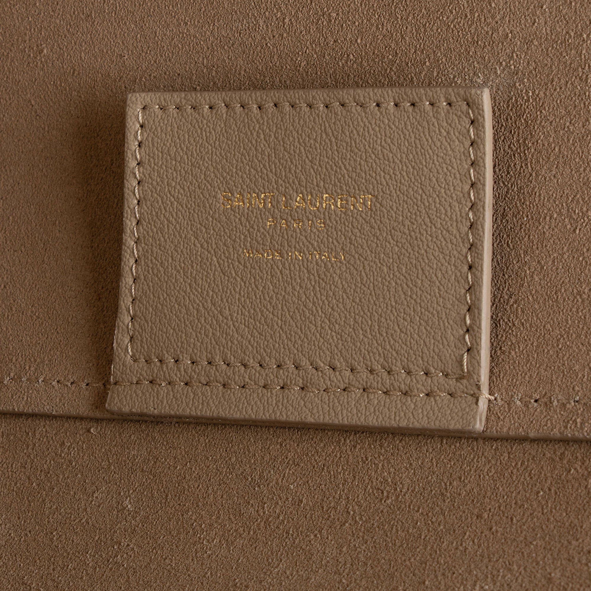 Saint Laurent Calfskin Large Shopping Tote