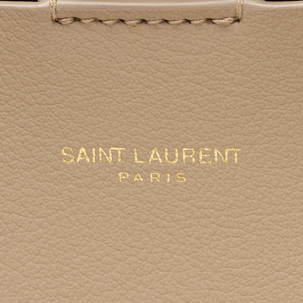 Saint Laurent Calfskin Large Shopping Tote