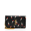 Saint Laurent Calfskin Lipstick Monogram Wallet on Chain