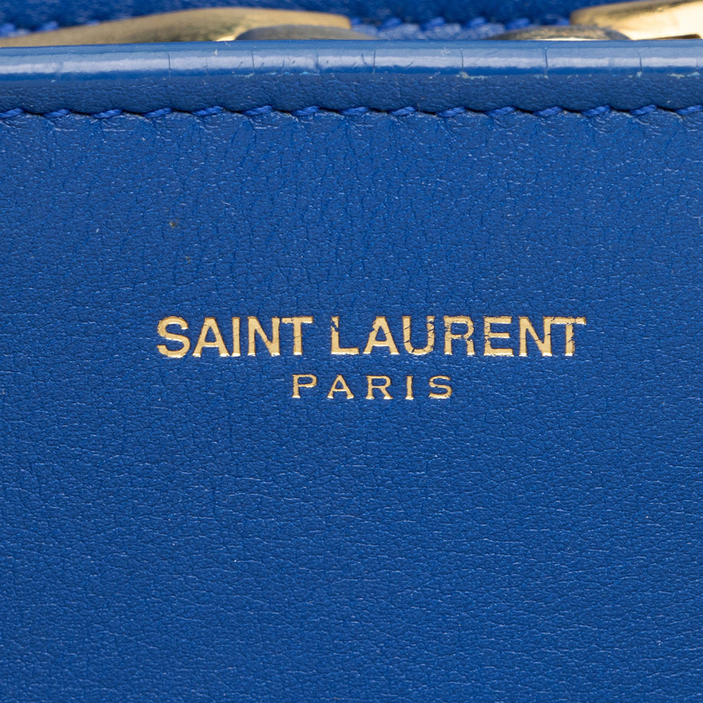 Saint Laurent Calfskin Monogram Baby Cabas Tote