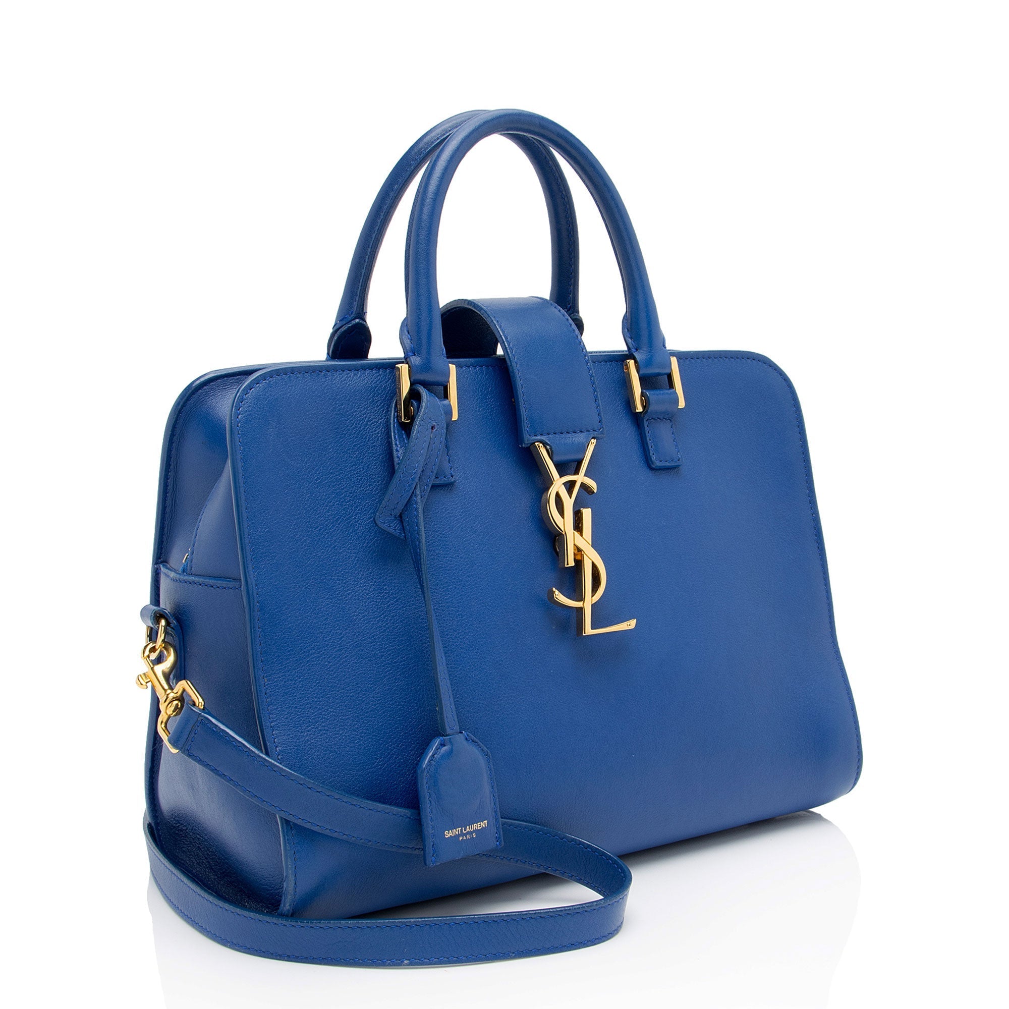 Saint Laurent Calfskin Monogram Baby Cabas Tote