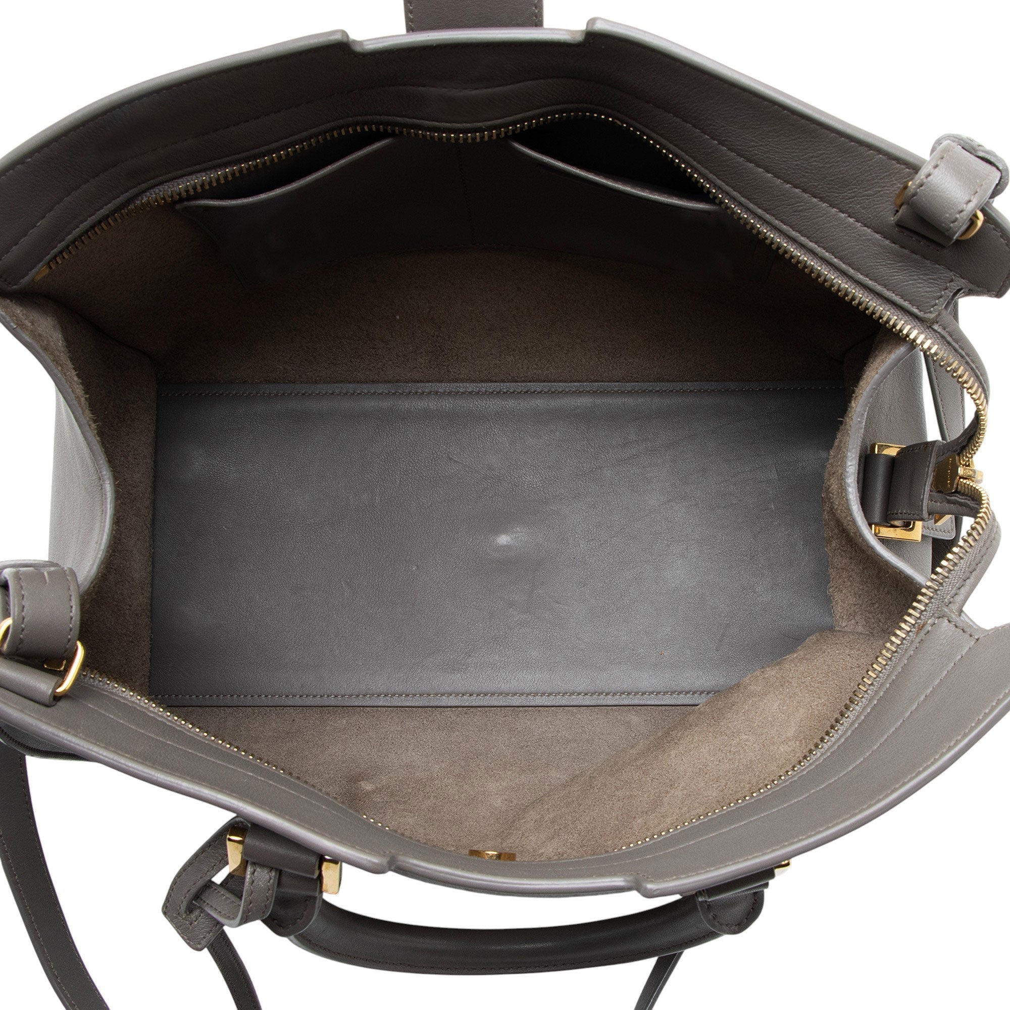 Saint Laurent Calfskin Monogram Cabas Downtown Small Satchel