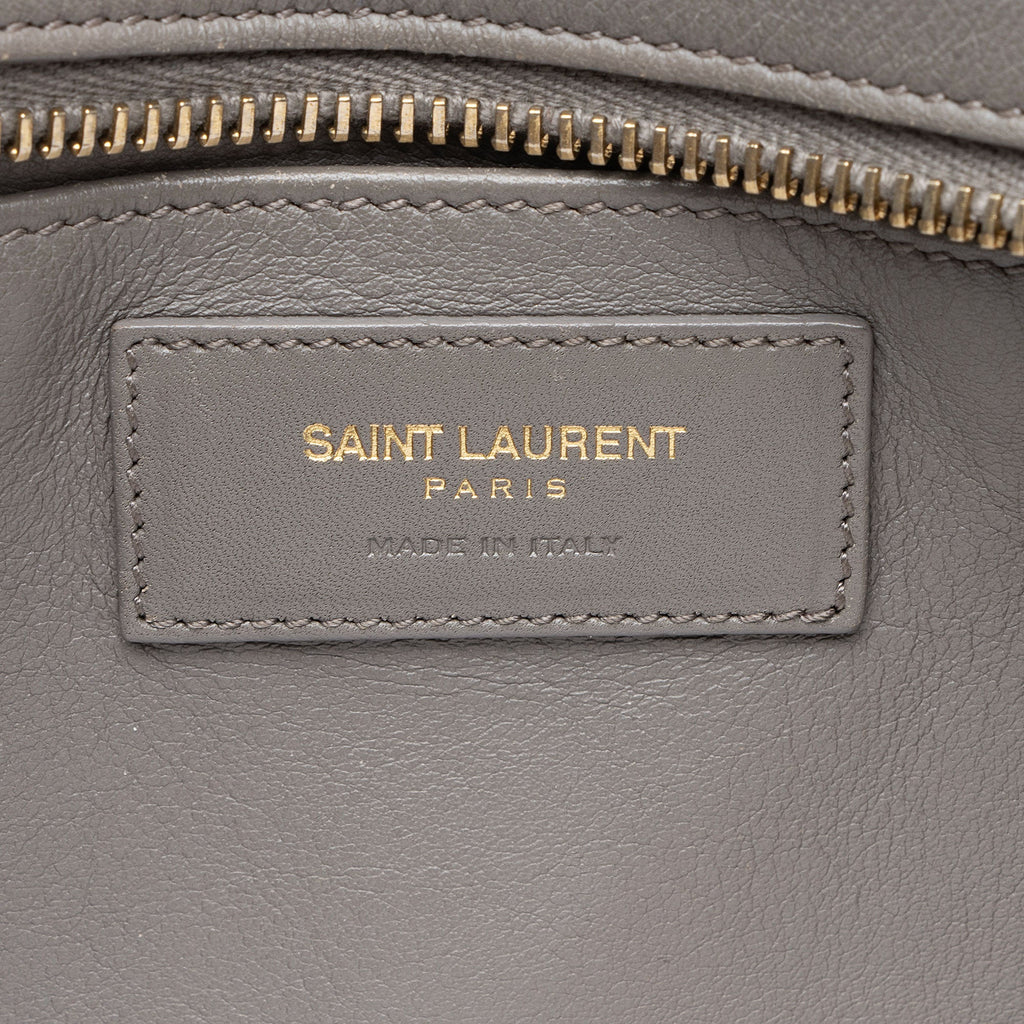 Saint Laurent Calfskin Monogram Cabas Downtown Small Satchel