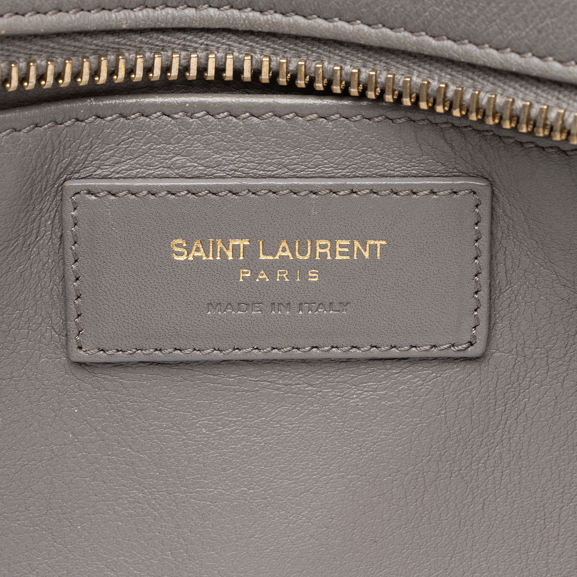 Saint Laurent Calfskin Monogram Cabas Downtown Small Satchel