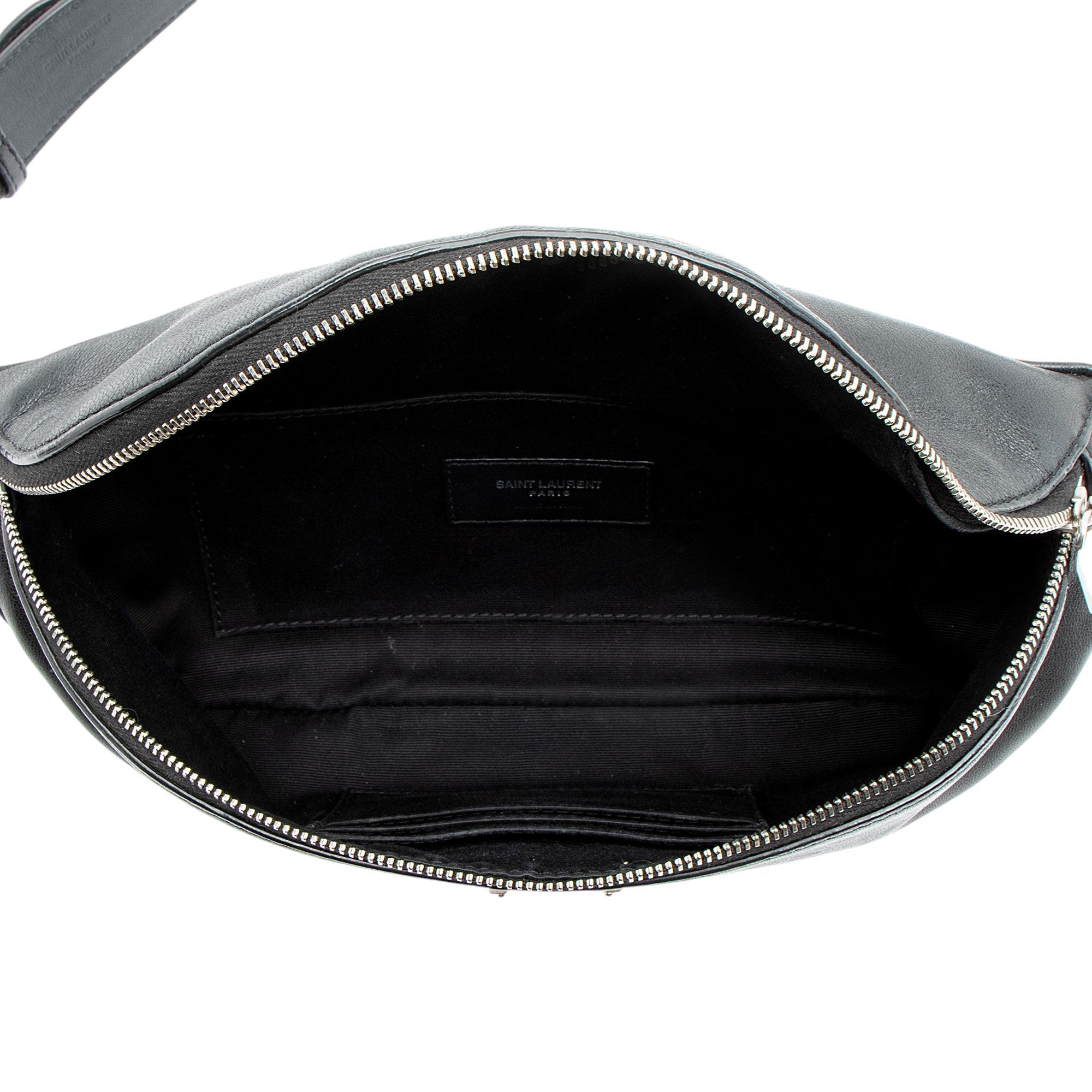 Saint Laurent Calfskin Monogram Cassandre Classic Belt Bag