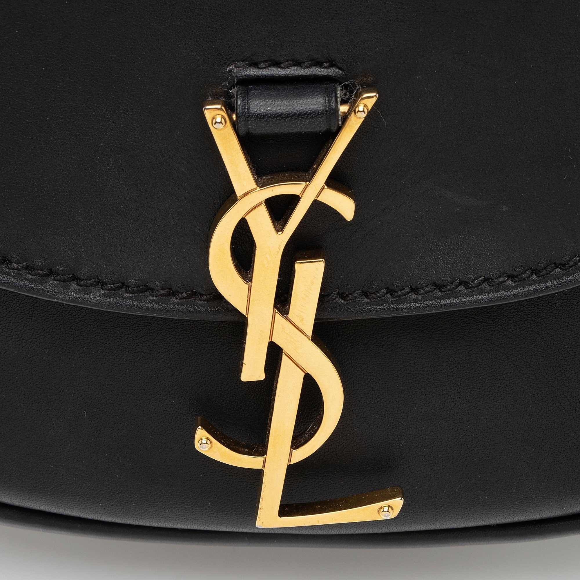 Saint Laurent Calfskin Monogram Kaia Mini Shoulder Bag