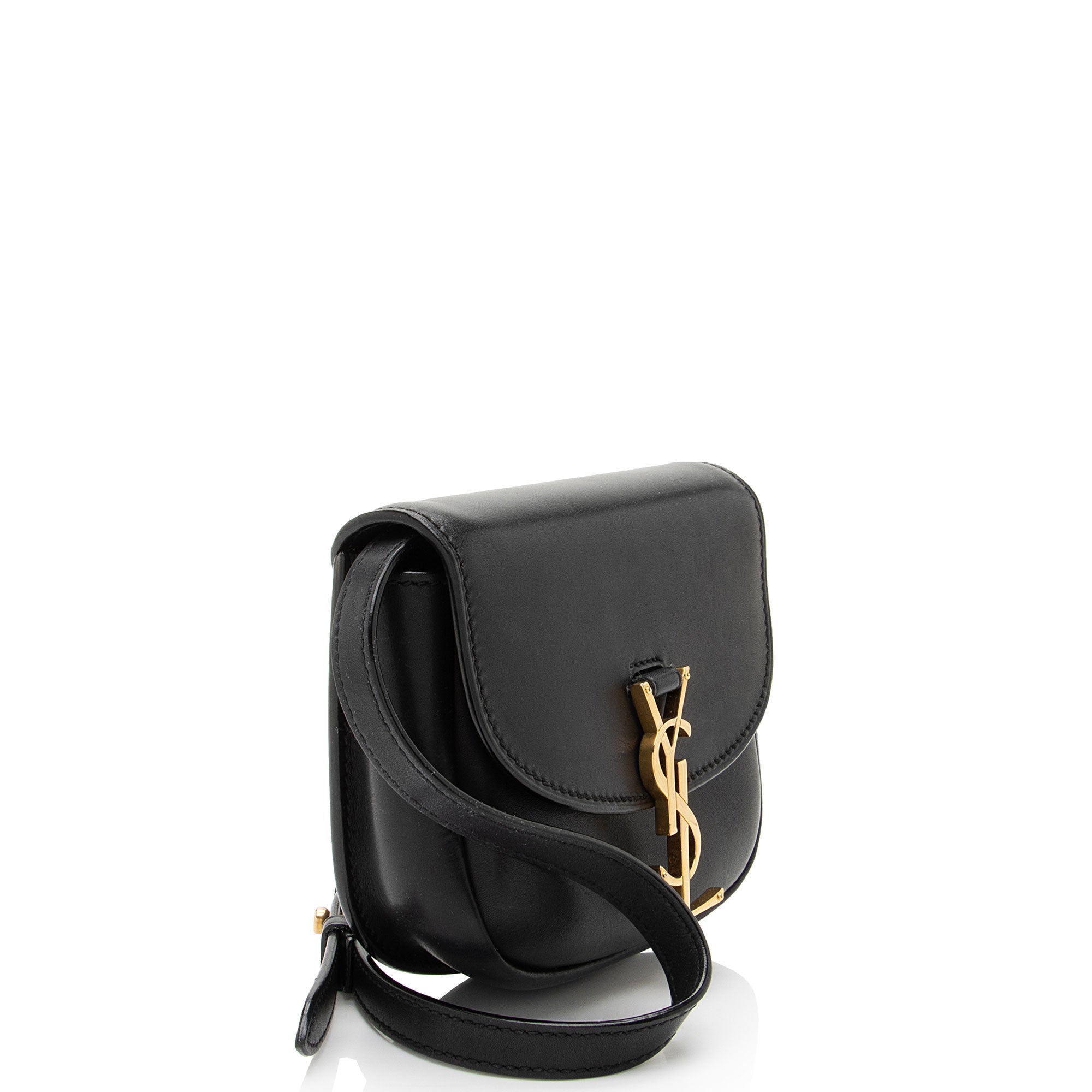Saint Laurent Calfskin Monogram Kaia Mini Shoulder Bag