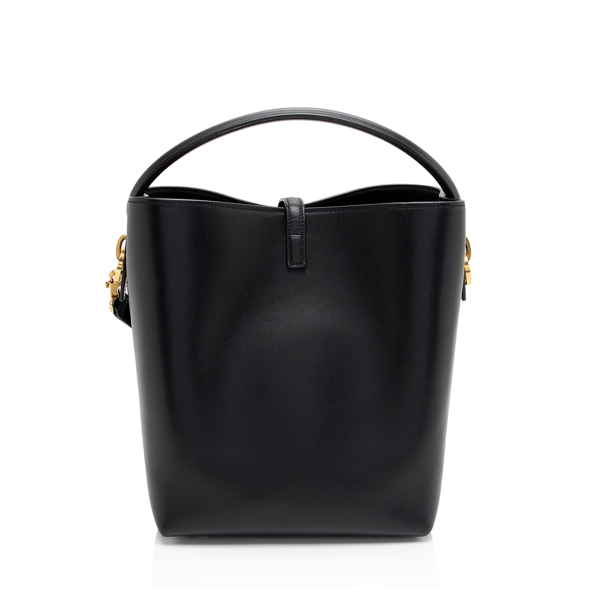 Saint Laurent Calfskin Monogram Le 37 Bucket Bag (SHF-U75VCF)