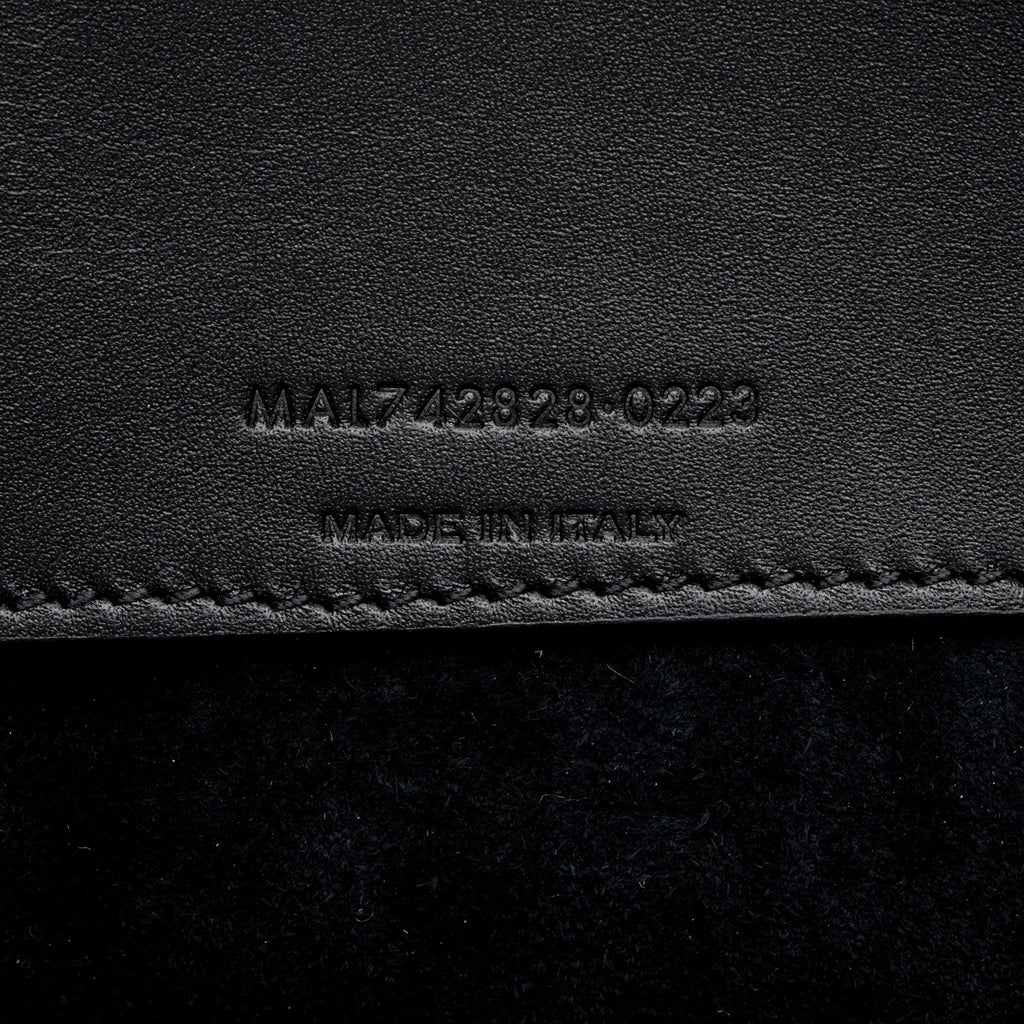 Saint Laurent Calfskin Monogram Le 37 Bucket Bag (SHF-U75VCF)