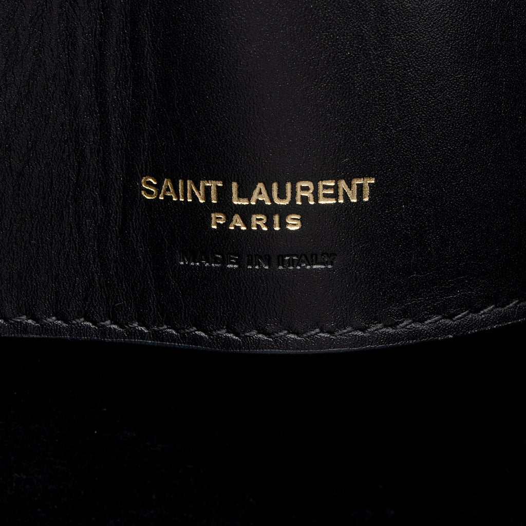 Saint Laurent Calfskin Monogram Le 37 Bucket Bag (SHF-U75VCF)