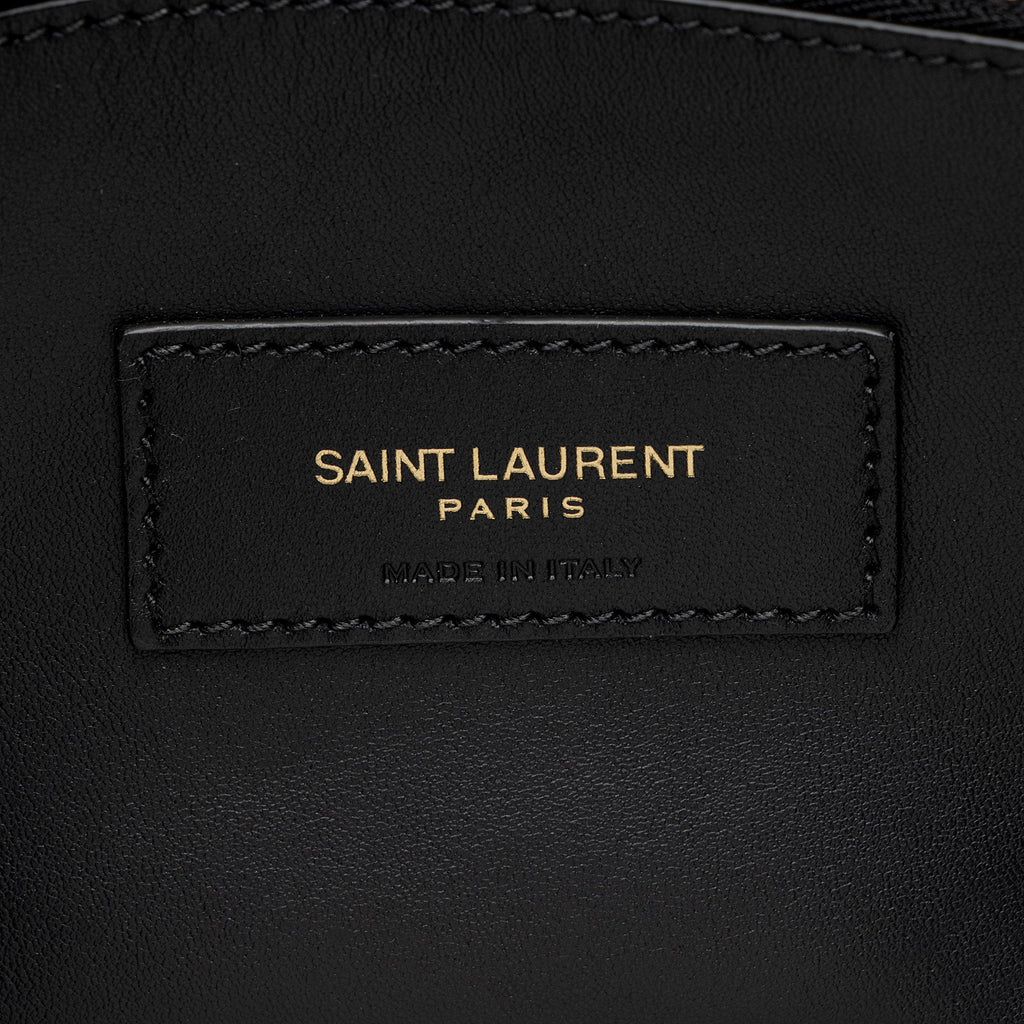 Saint Laurent Calfskin Monogram Le 5 A 7 Small Hobo (SHF-Lnt1SQ)