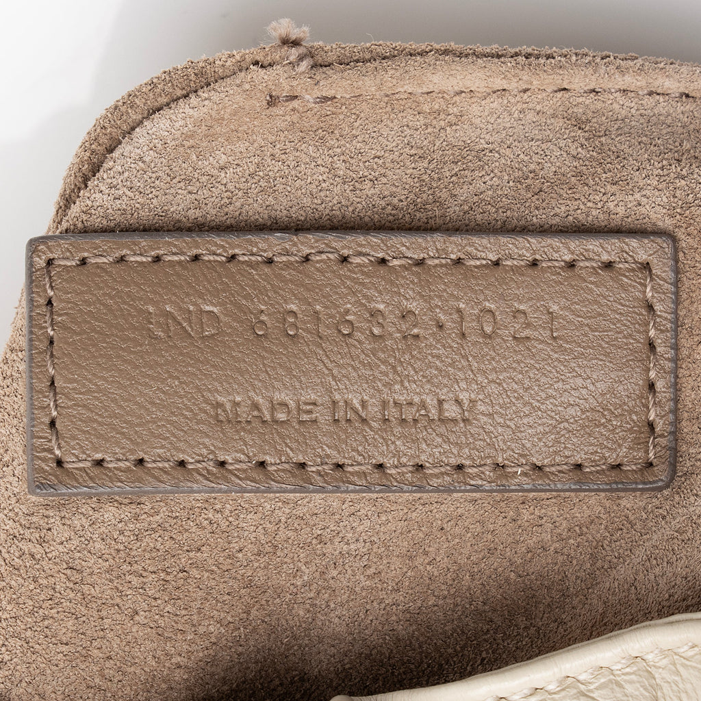 Saint Laurent Calfskin Monogram Pacpac Ruched Chain Hobo (SHF-vWA46Q)