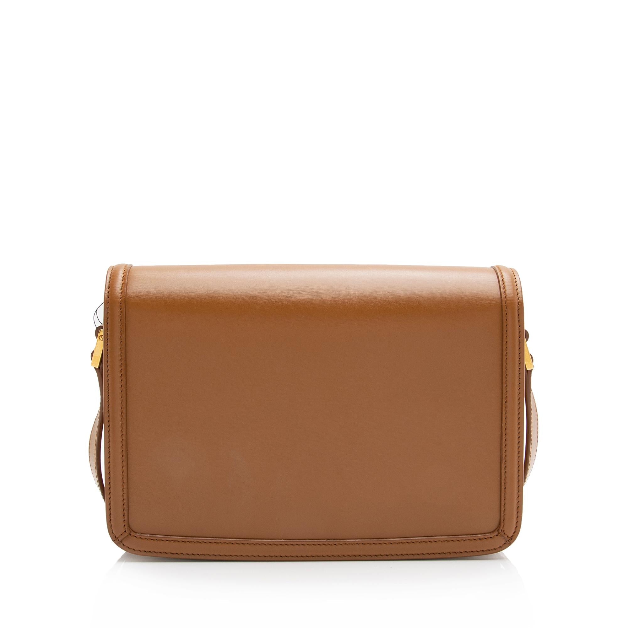 Saint Laurent Calfskin Monogram Solferino Medium Shoulder Bag (SHF-23782)