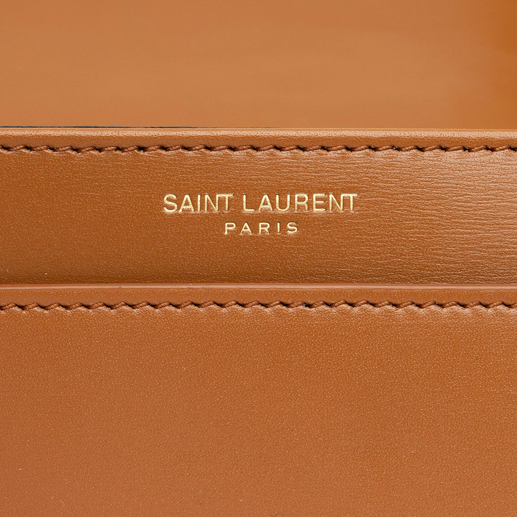 Saint Laurent Calfskin Monogram Solferino Medium Shoulder Bag (SHF-23782)