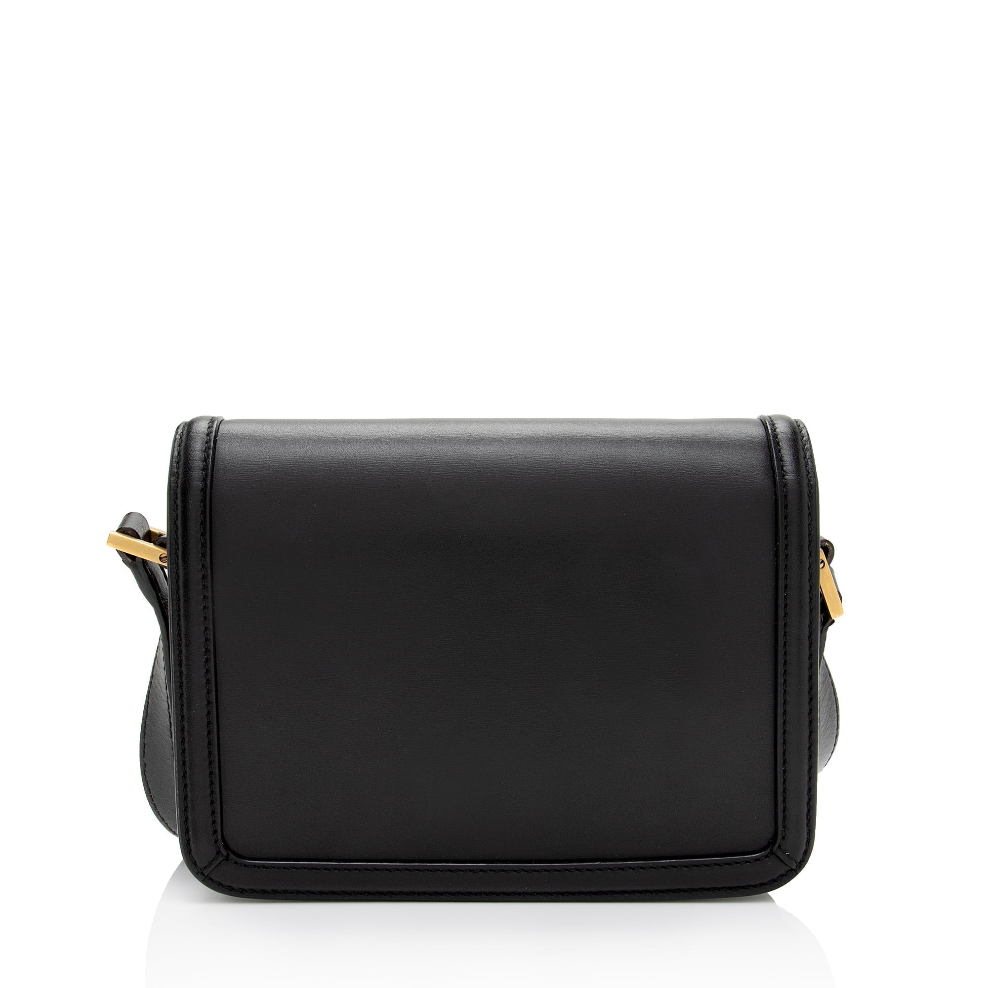 Saint Laurent Calfskin Monogram Solferino Small Shoulder Bag (SHF-3WORNU)