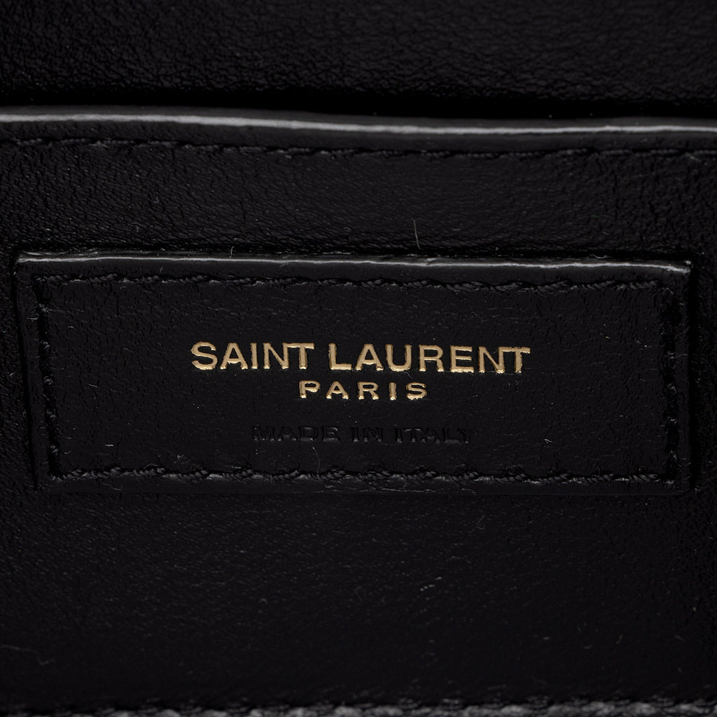 Saint Laurent Calfskin Monogram Solferino Small Shoulder Bag (SHF-3WORNU)