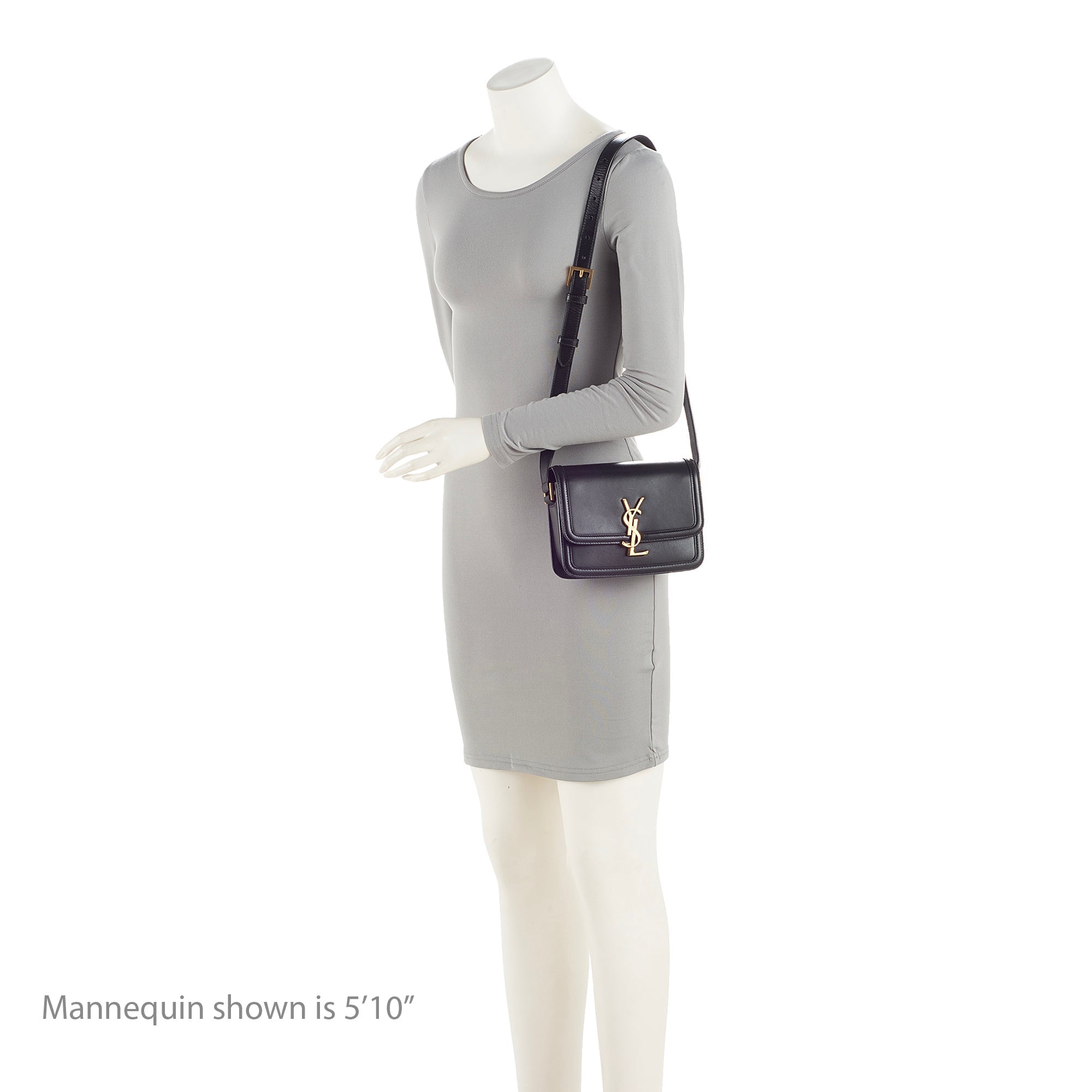 Saint Laurent Calfskin Monogram Solferino Small Shoulder Bag (SHF-3WORNU)