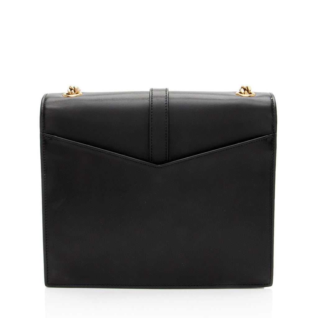 Saint Laurent Calfskin Monogram Sulpice Medium Shoulder Bag